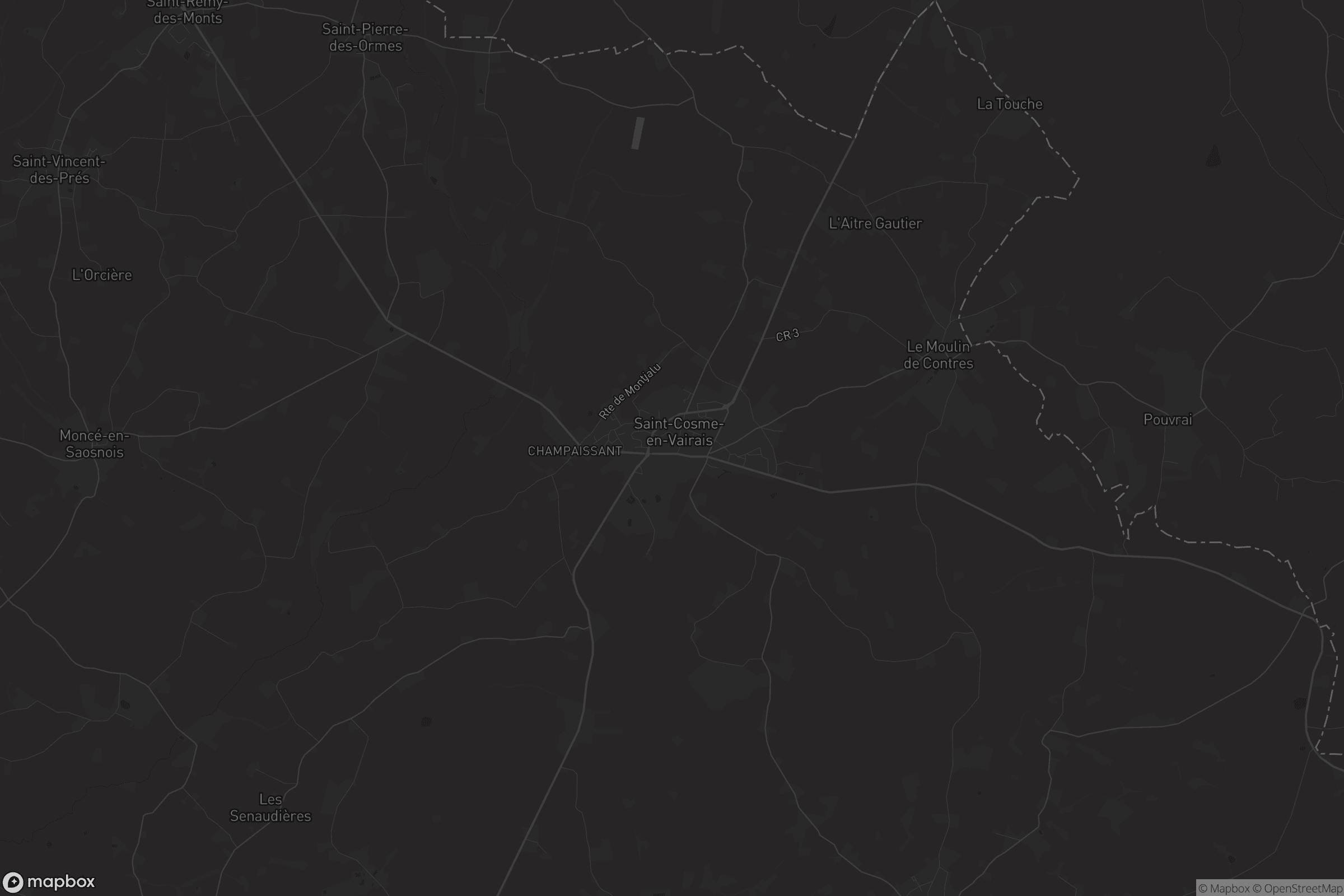 Carte de Saint-Cosme-en-Vairais