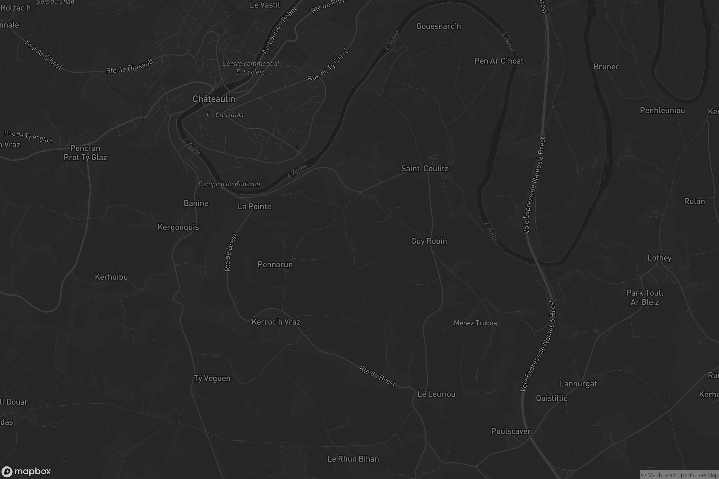 Carte de Saint-Coulitz