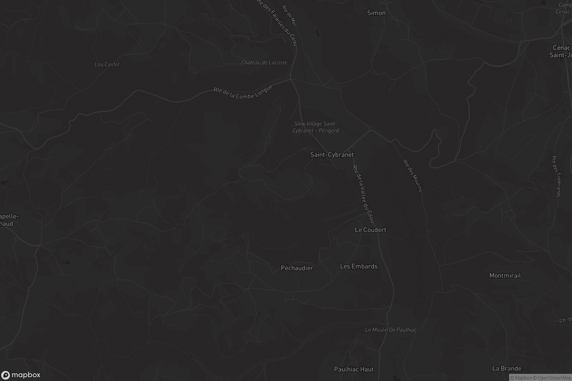 Carte de Saint-Cybranet