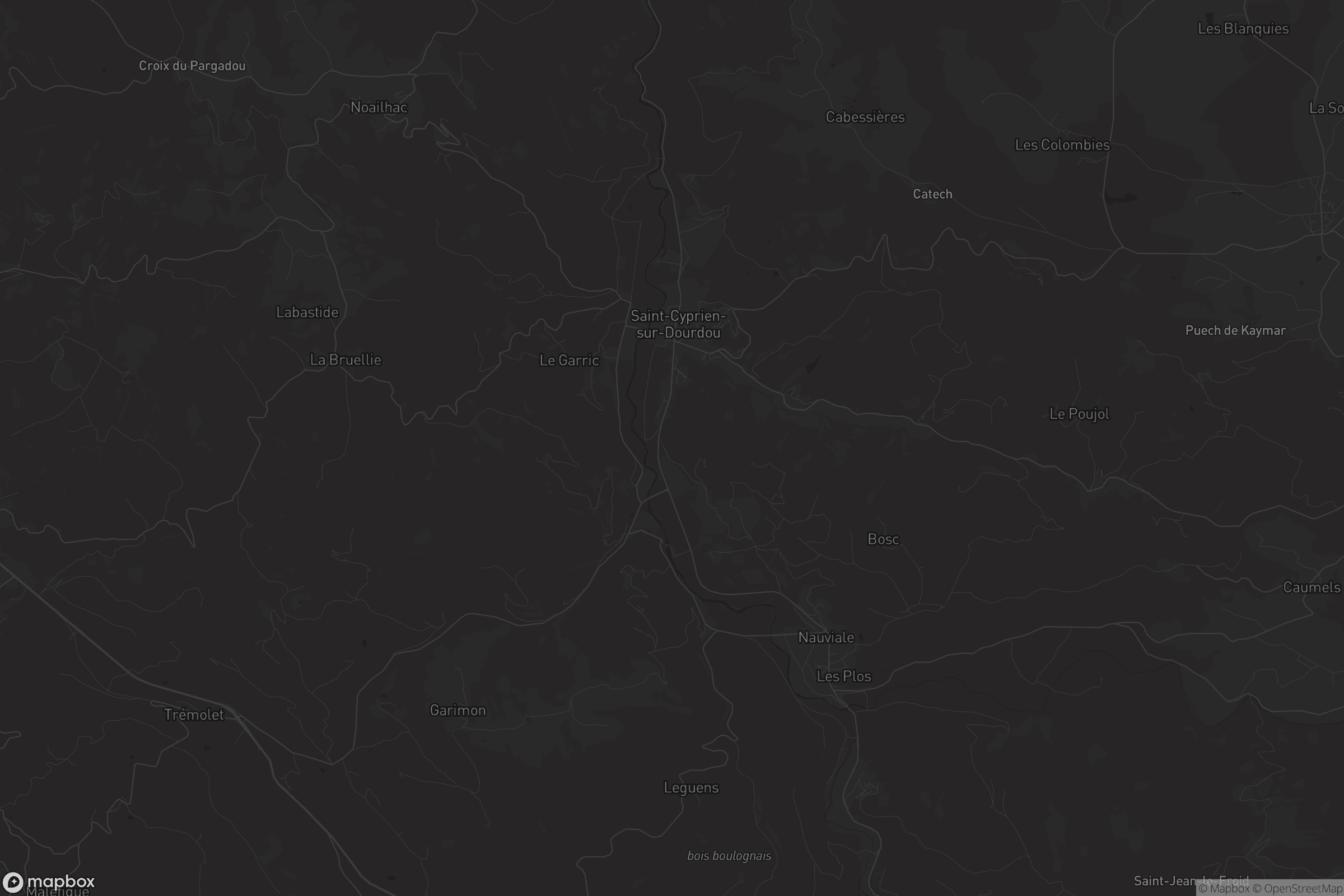 Carte de Saint-Cyprien-sur-Dourdou