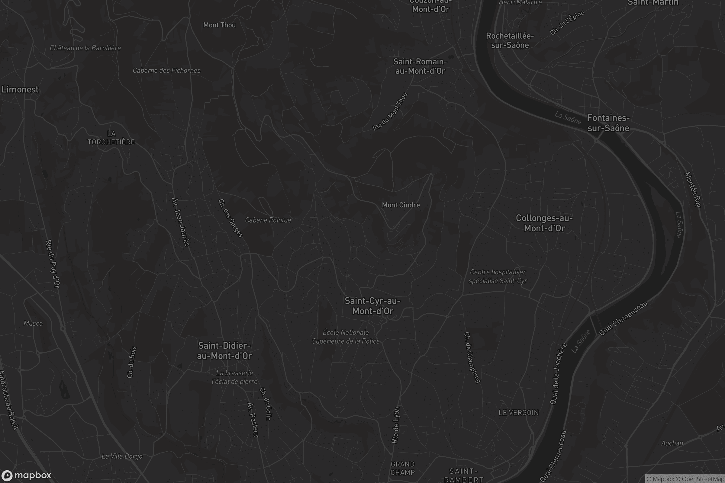 Carte de Saint-Cyr-au-Mont-d'Or