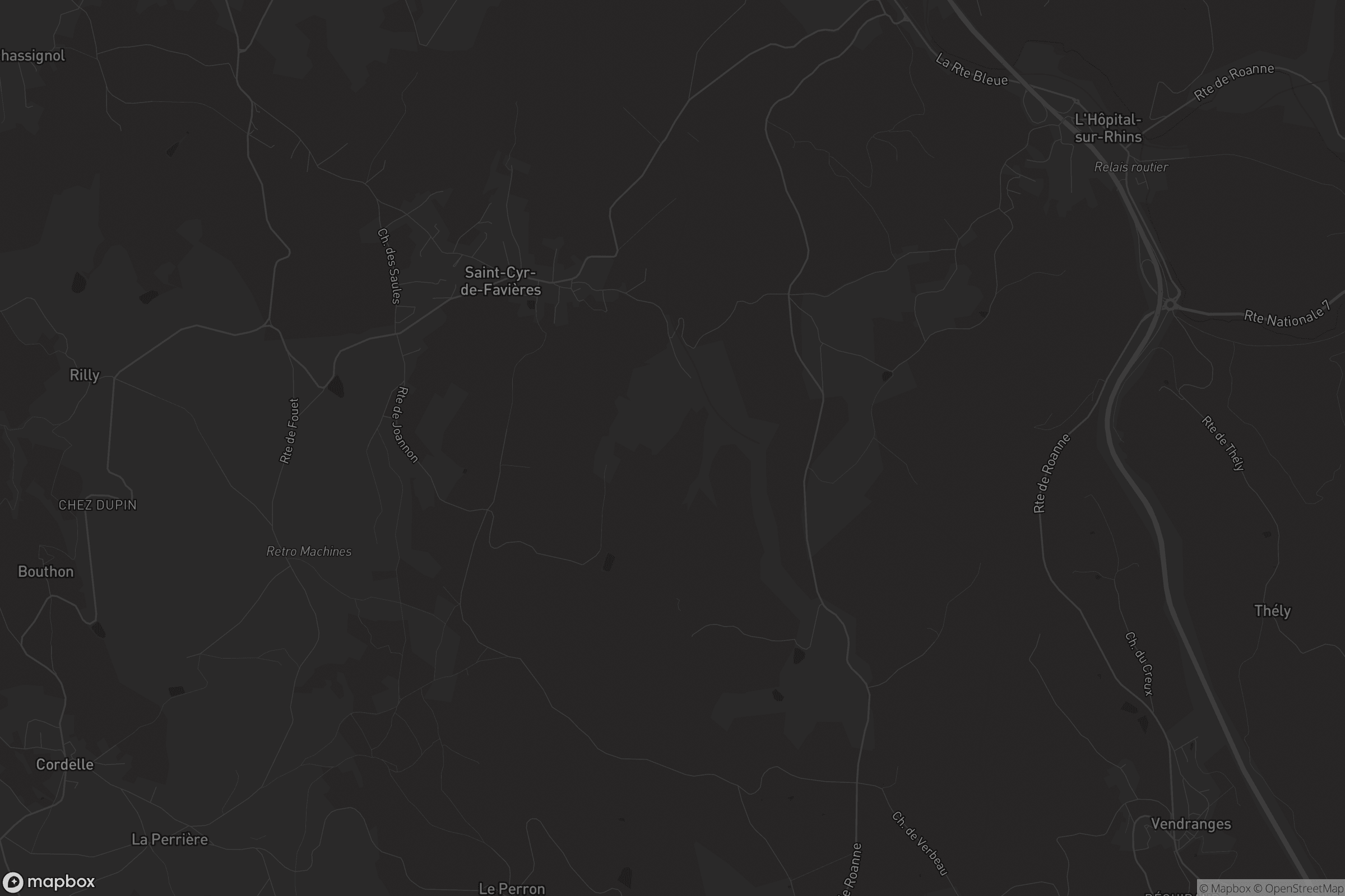 Carte de Saint-Cyr-de-Favières