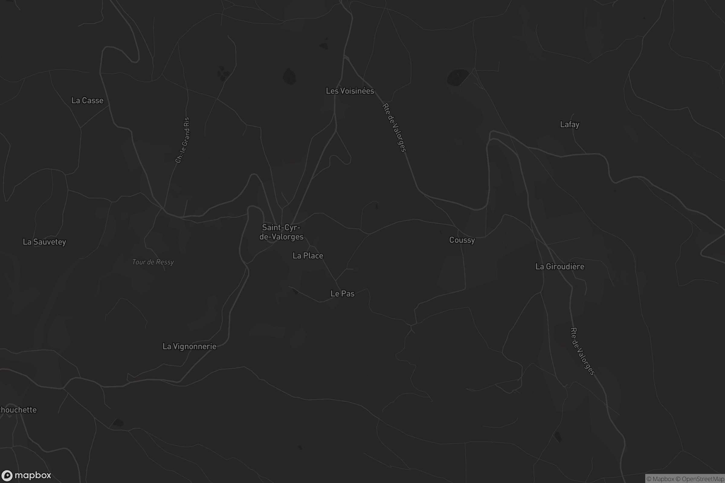 Carte de Saint-Cyr-de-Valorges