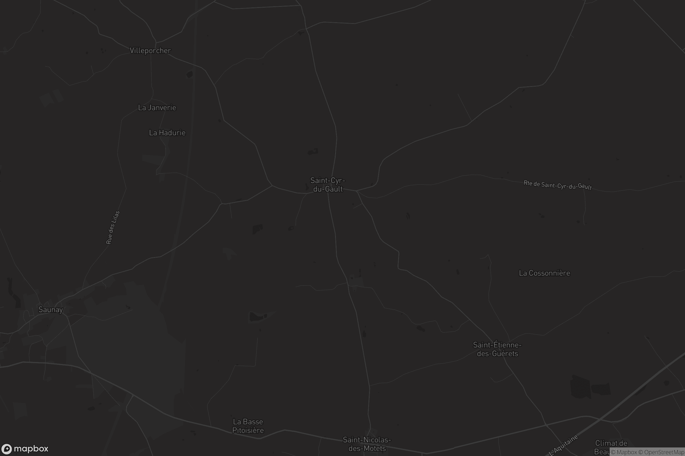 Carte de Saint-Cyr-du-Gault