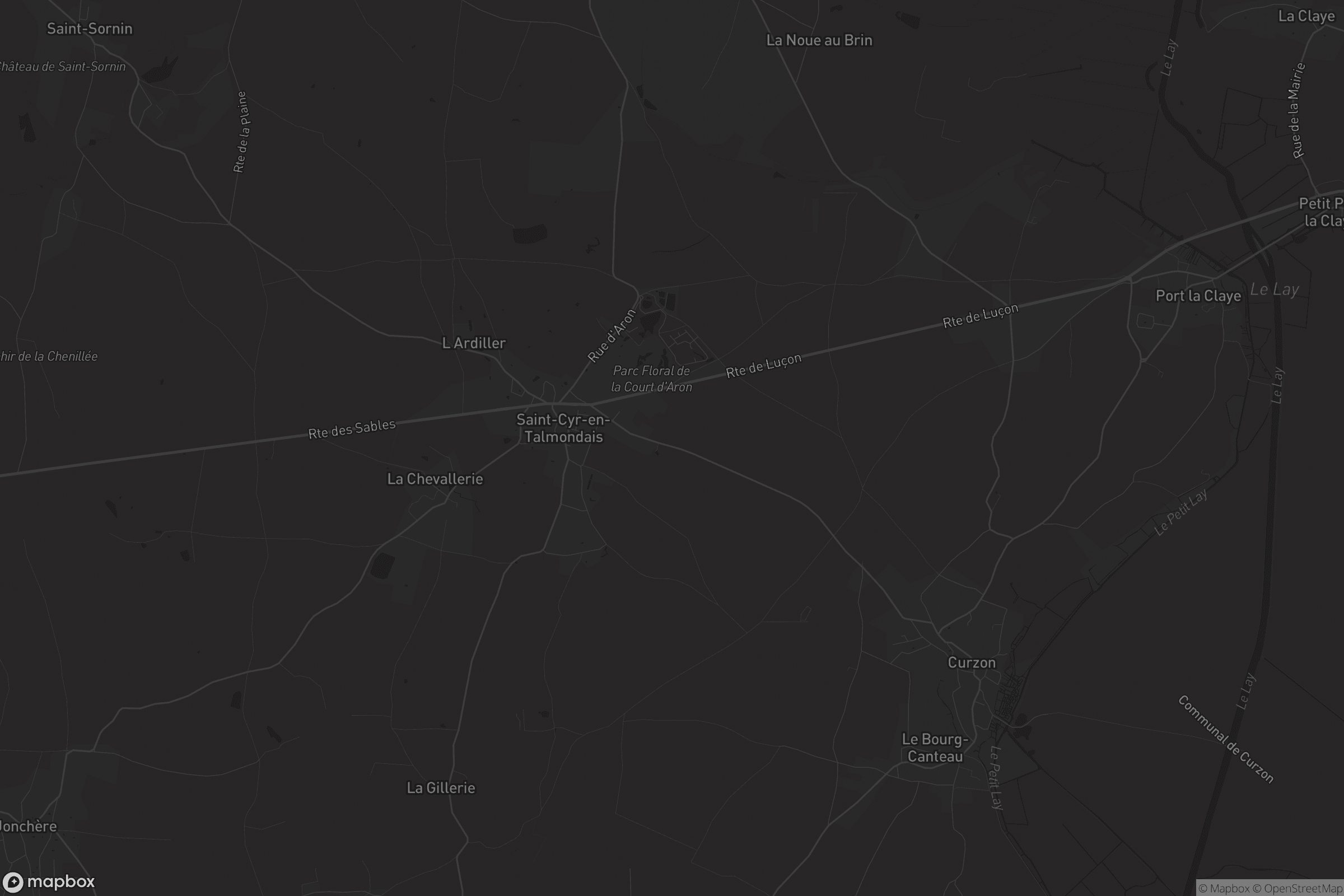 Carte de Saint-Cyr-en-Talmondais