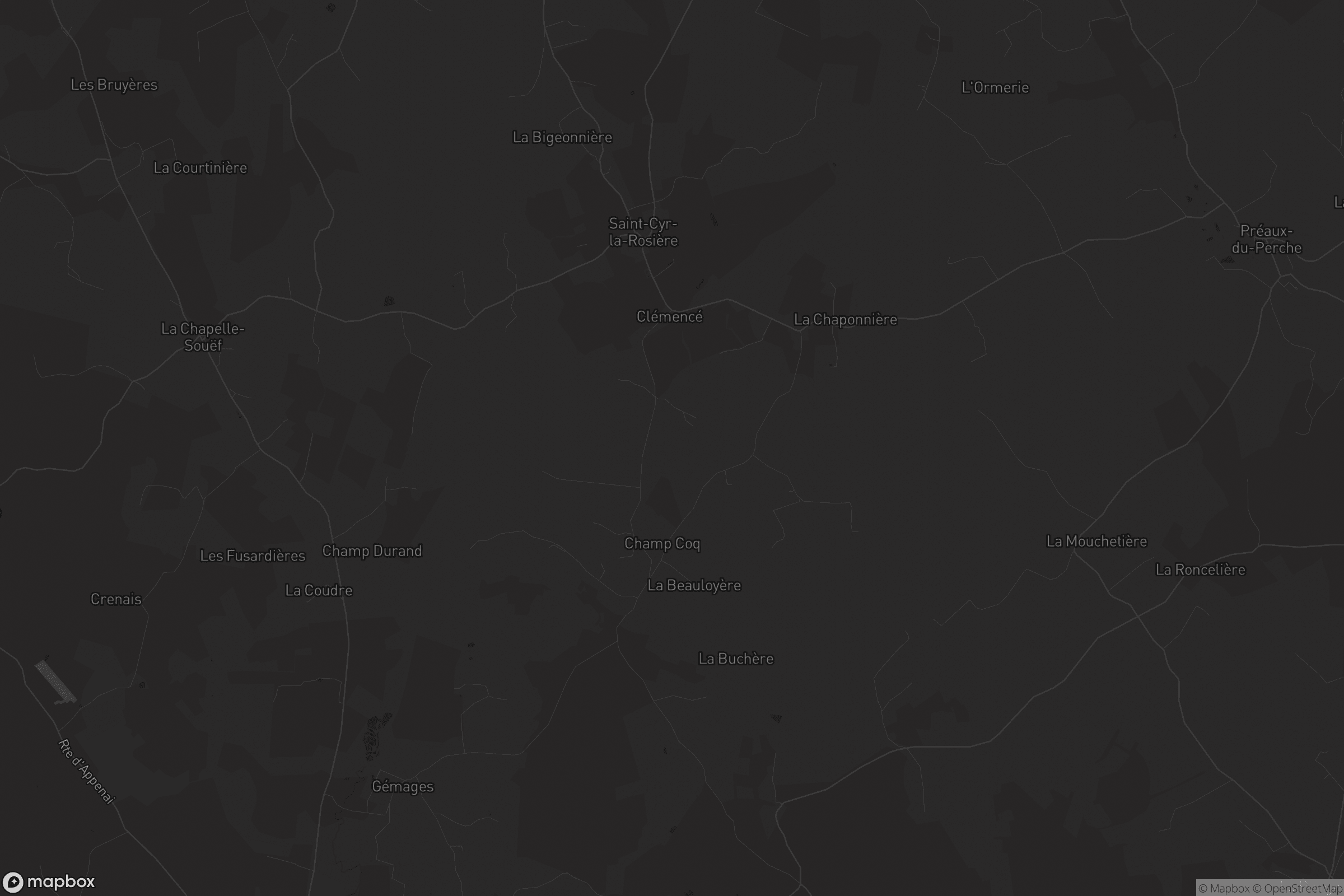 Carte de Saint-Cyr-la-Rosière