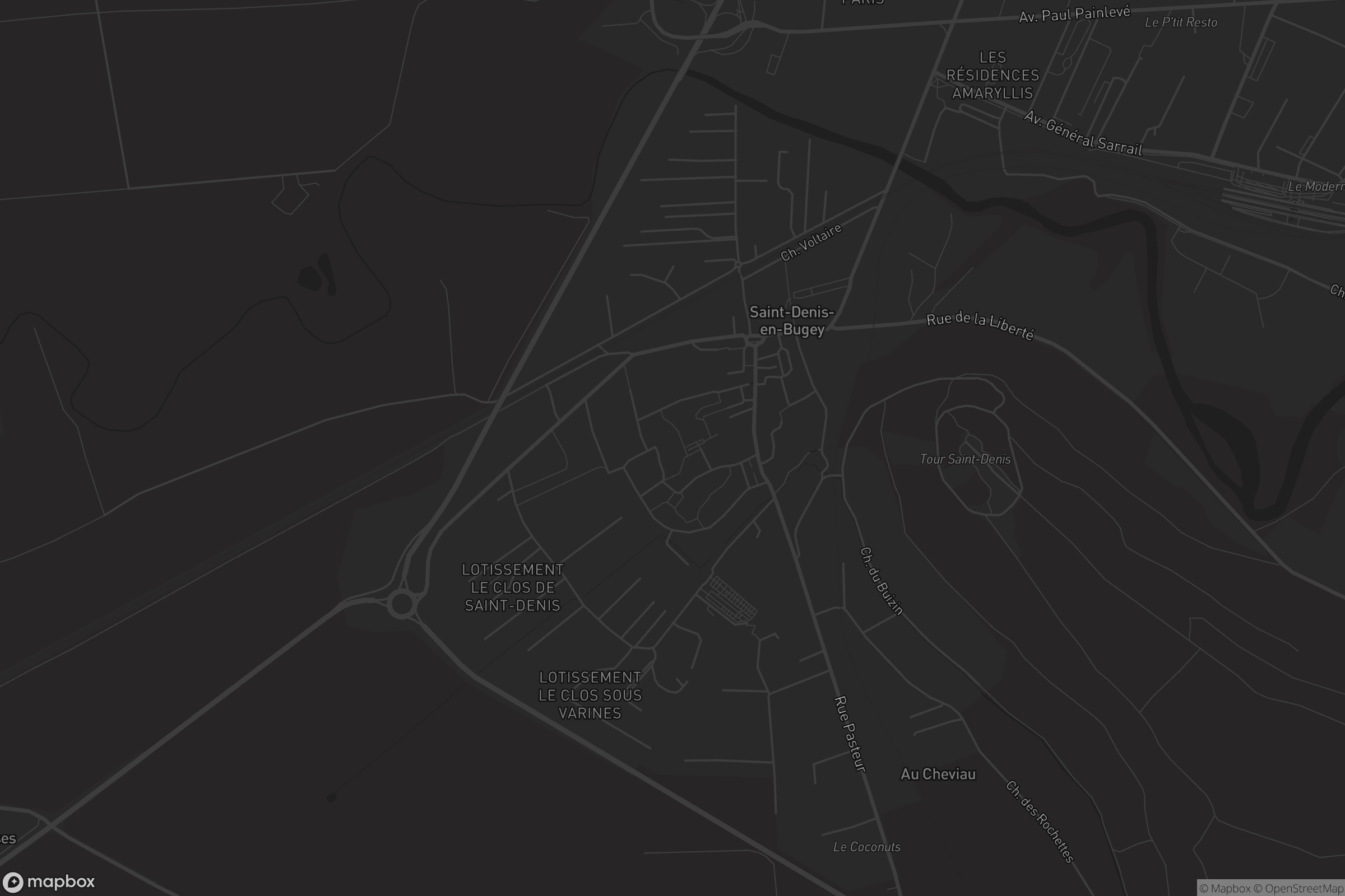 Carte de Saint-Denis-en-Bugey