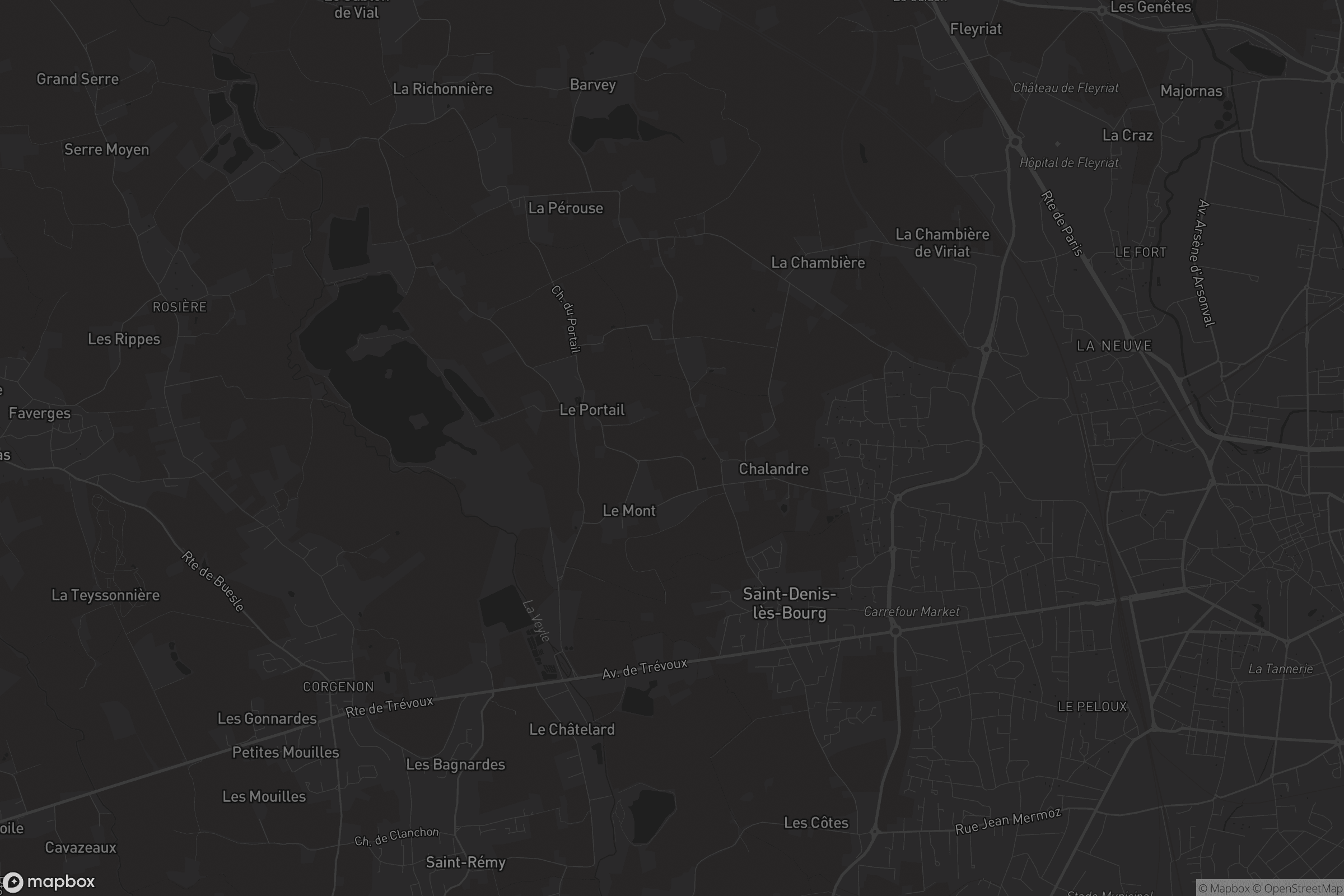 Carte de Saint-Denis-lès-Bourg