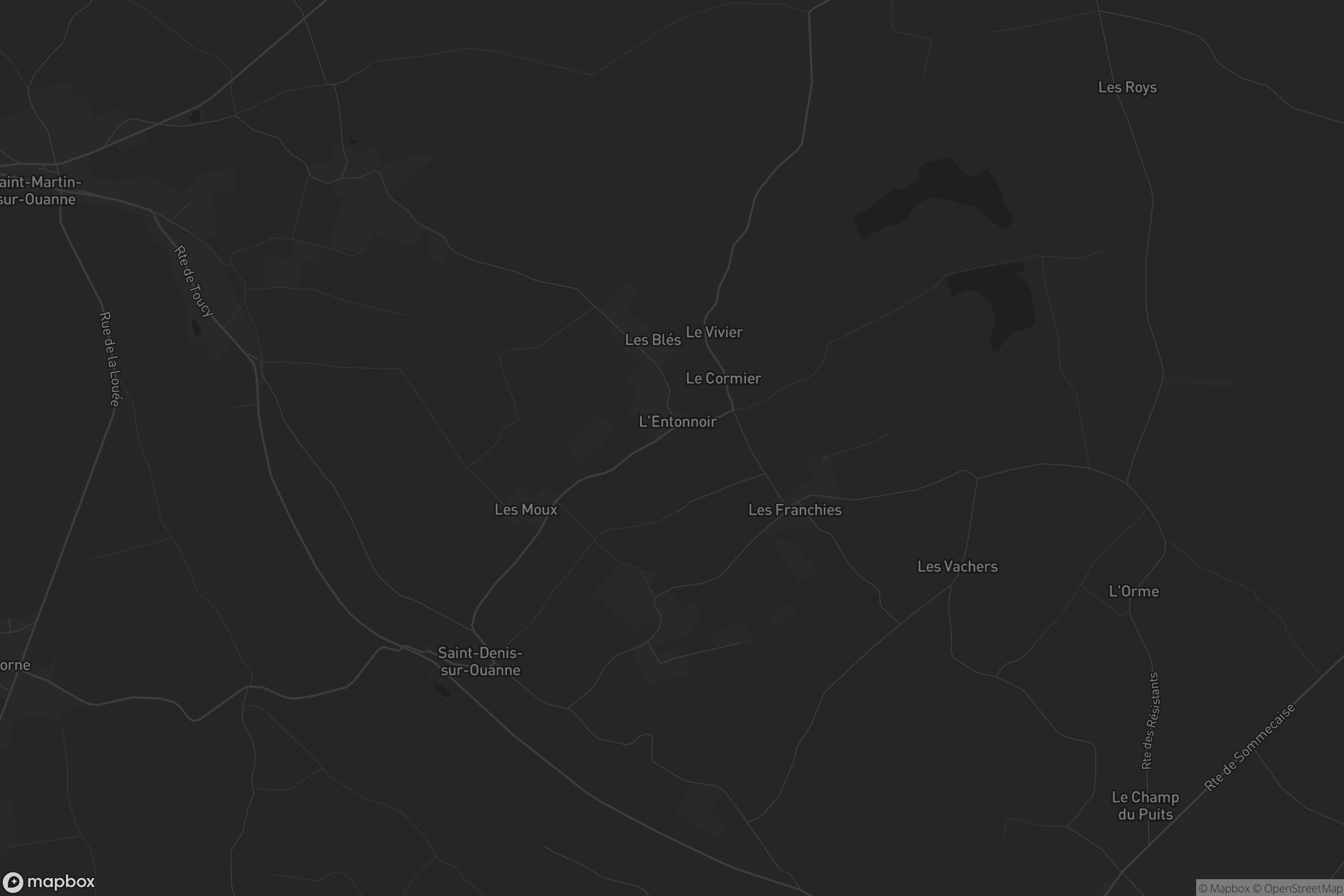 Carte de Saint-Denis-sur-Ouanne