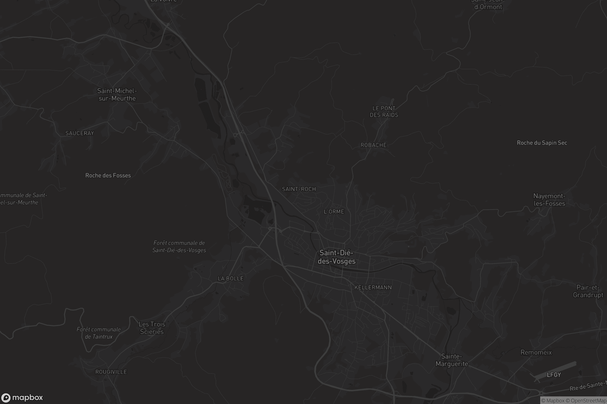 Carte de Saint-Dié-des-Vosges