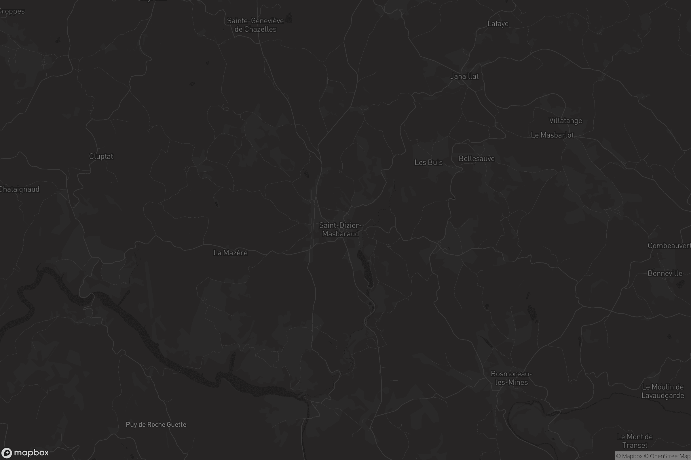 Carte de Saint-Dizier-Leyrenne