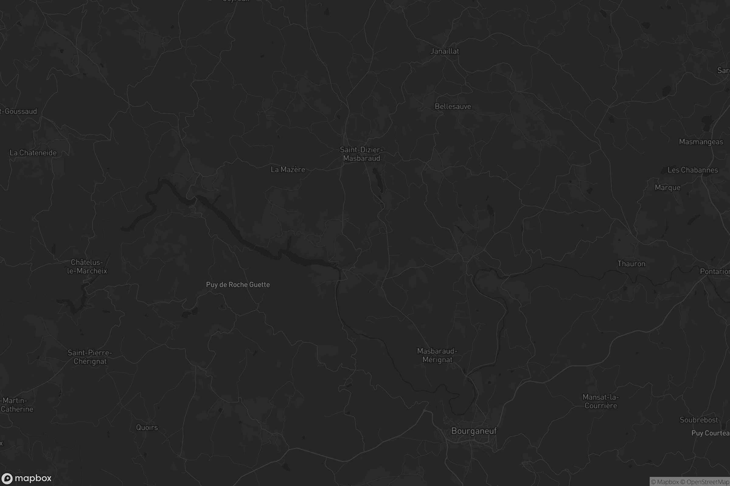 Carte de Saint-Dizier-Masbaraud