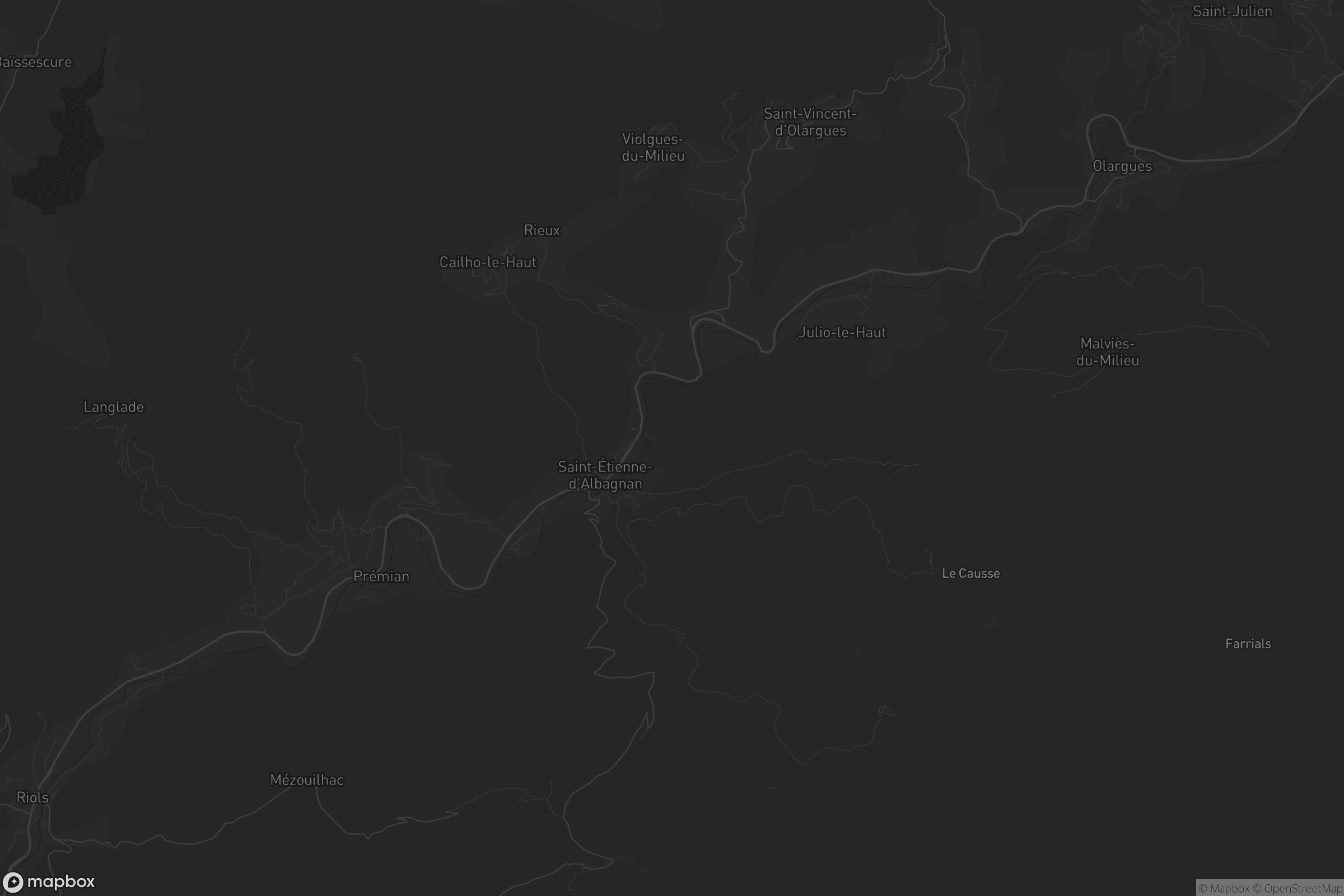 Carte de Saint-Étienne-d'Albagnan