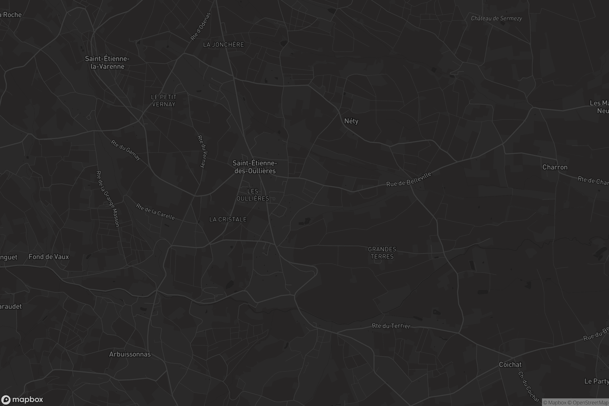 Carte de Saint-Étienne-des-Oullières