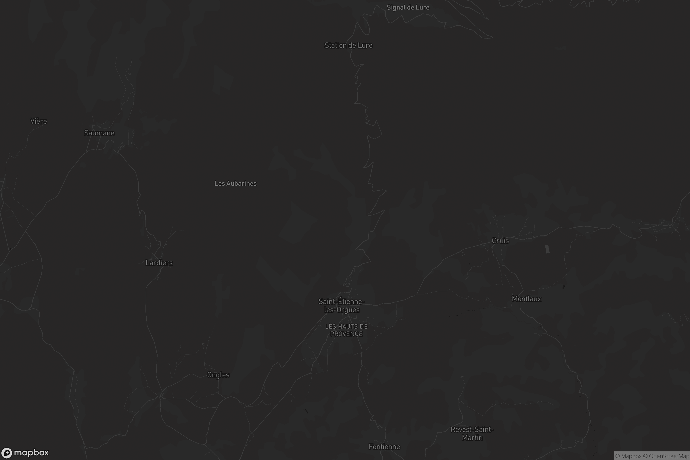 Carte de Saint-Étienne-les-Orgues