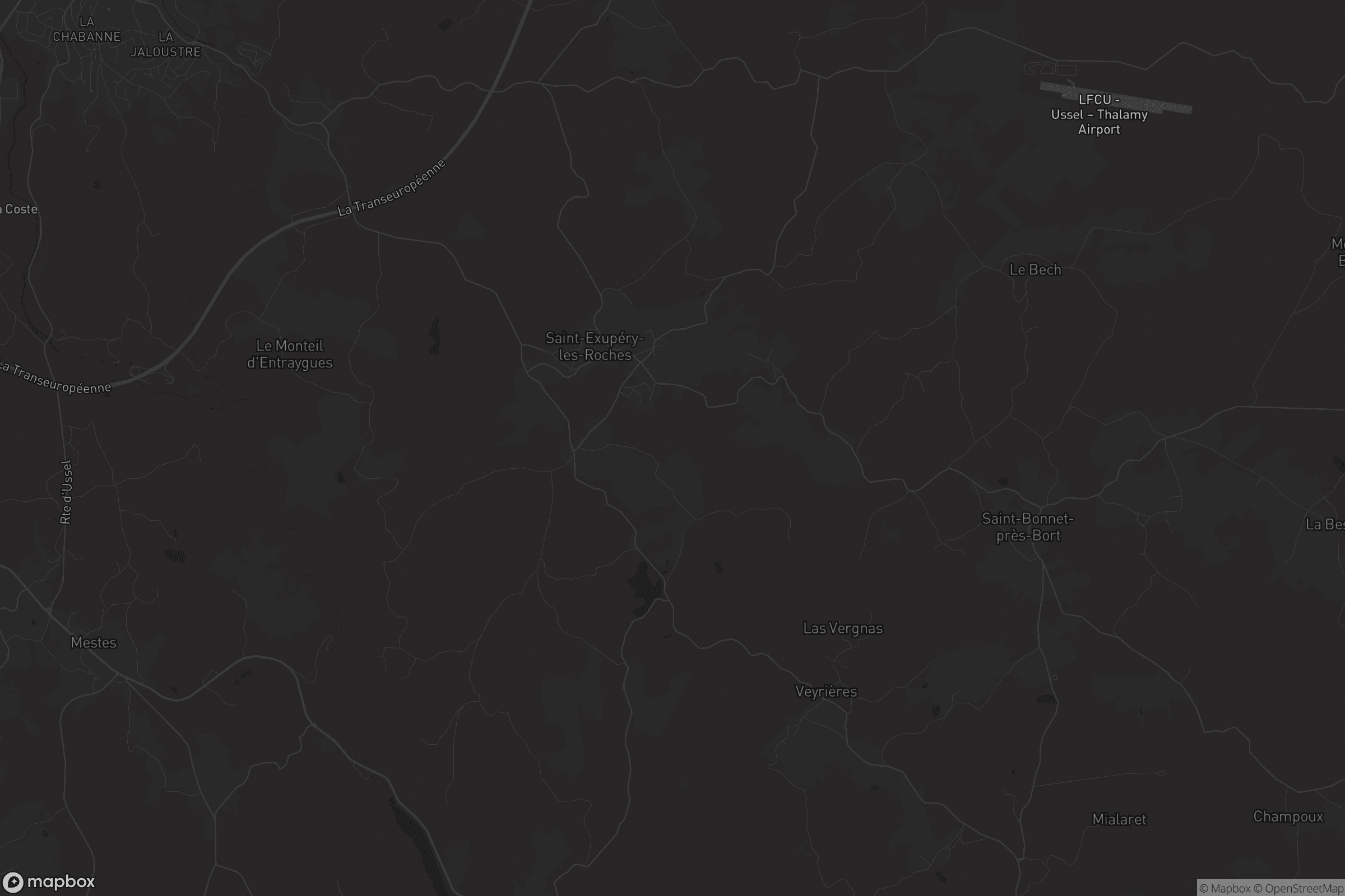 Carte de Saint-Exupéry-les-Roches