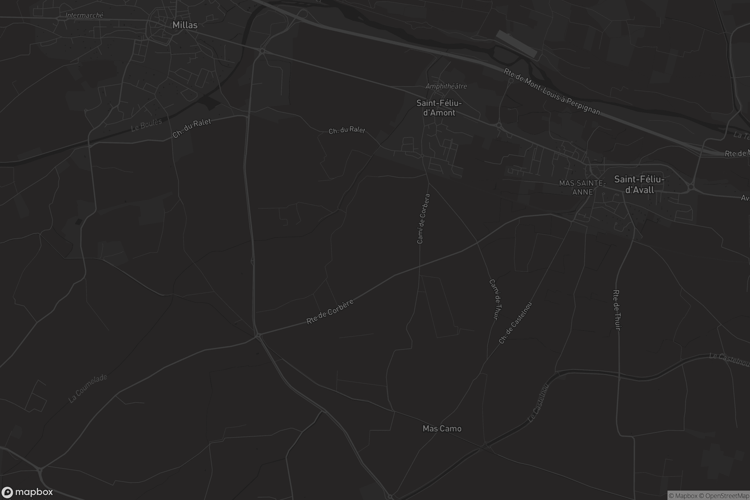 Carte de Saint-Féliu-d'Amont