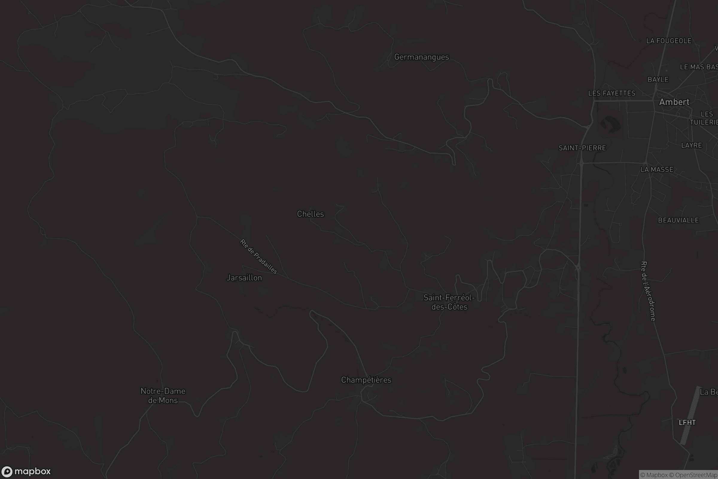 Carte de Saint-Ferréol-des-Côtes