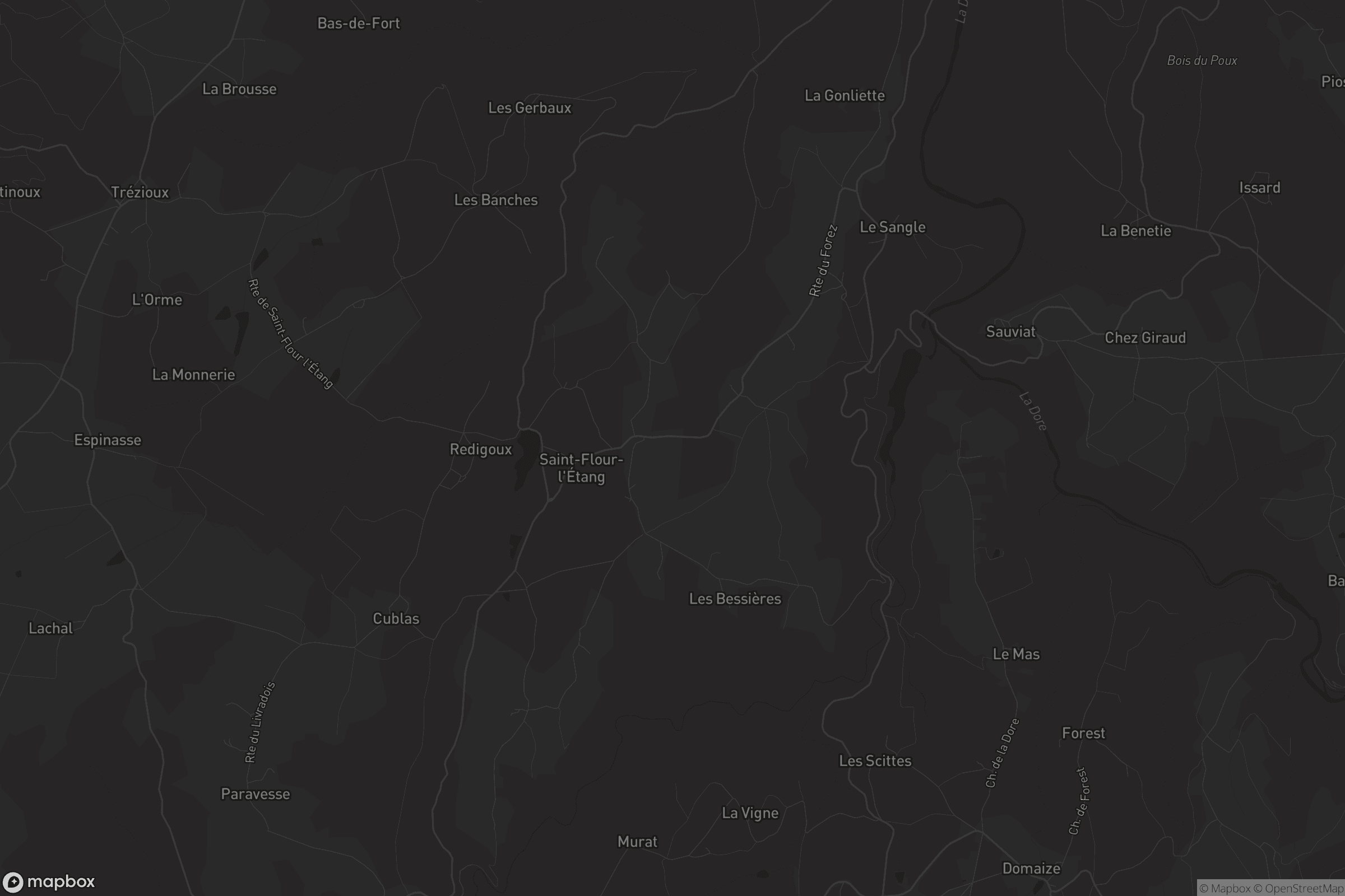 Carte de Saint-Flour-l'Étang