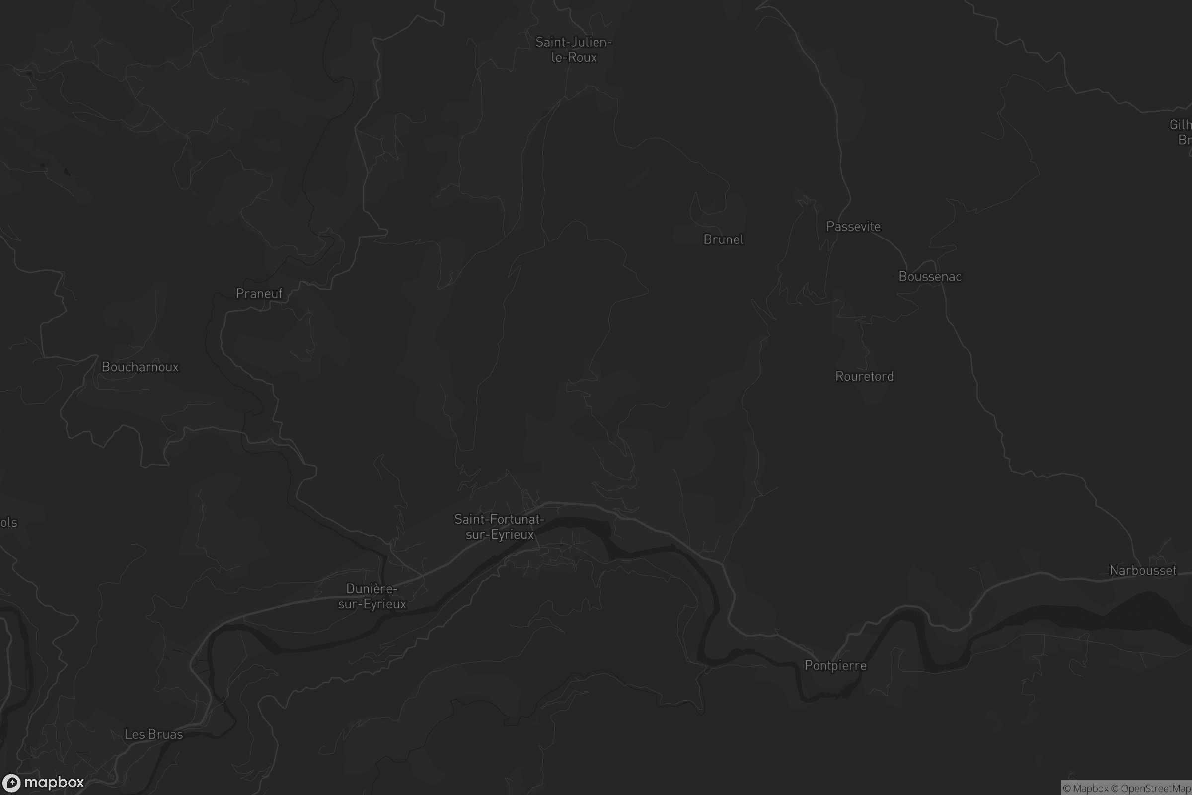 Carte de Saint-Fortunat-sur-Eyrieux