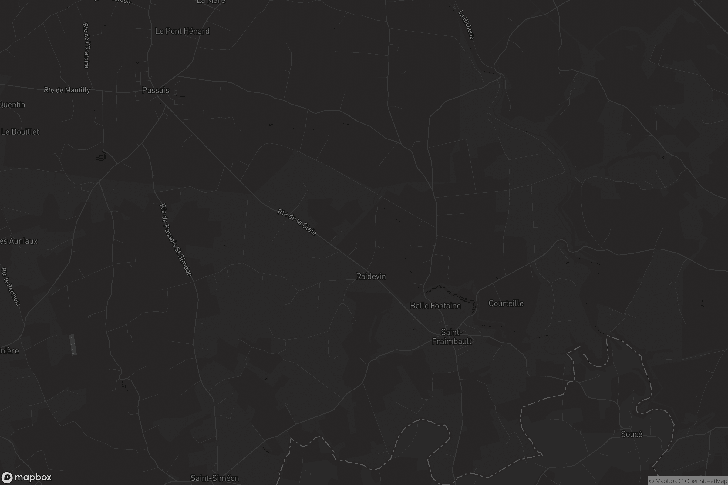 Carte de Saint-Fraimbault