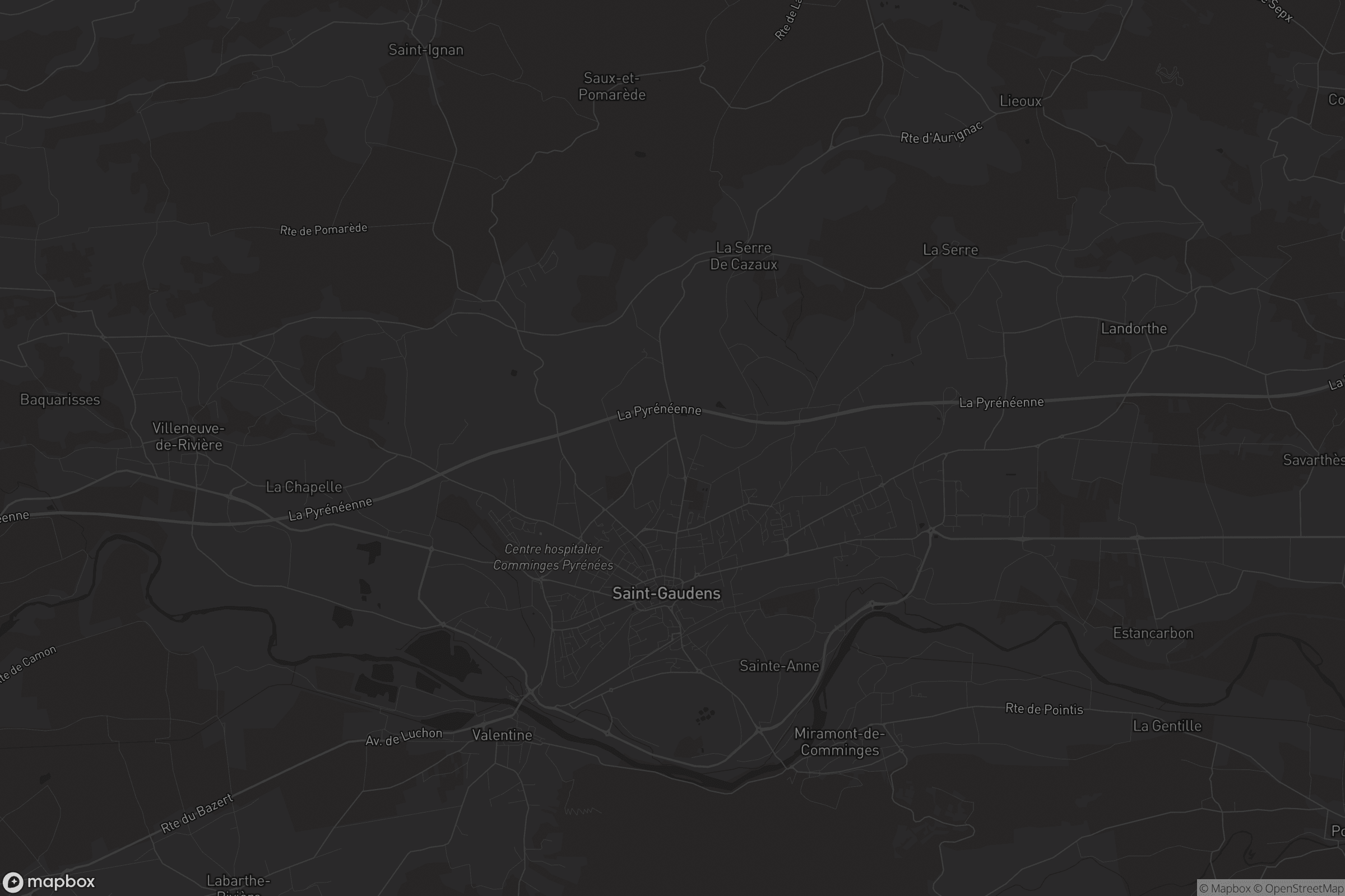 Carte de Saint-Gaudens