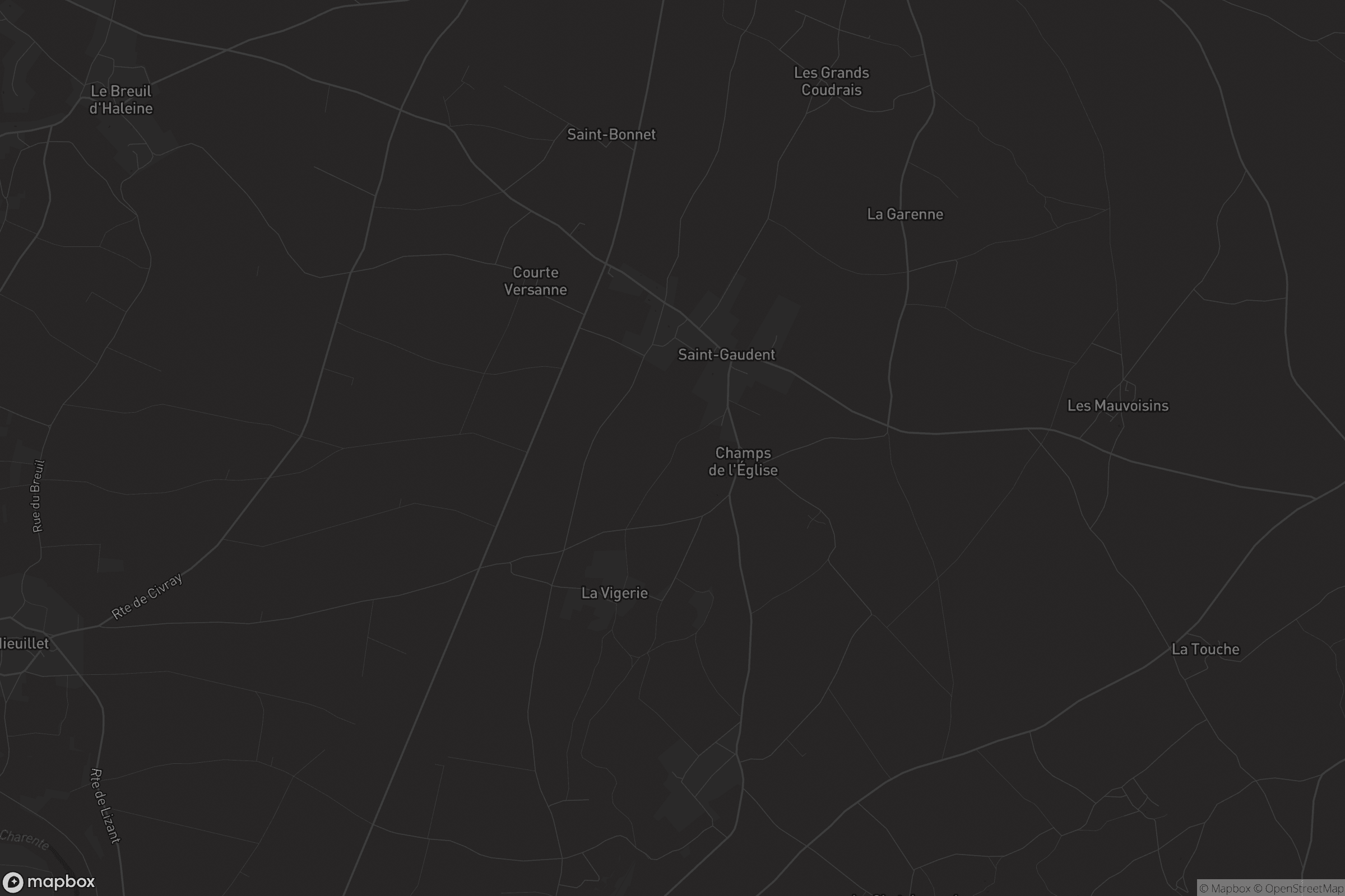 Carte de Saint-Gaudent