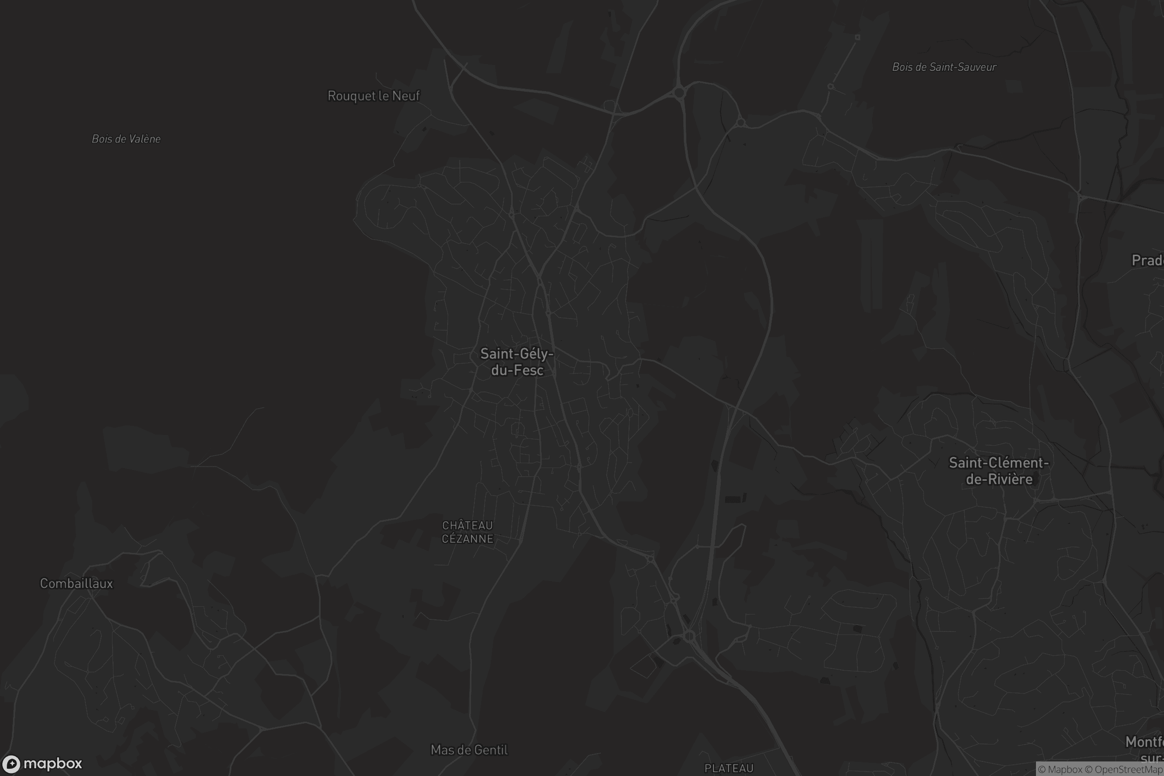 Carte de Saint-Gély-du-Fesc