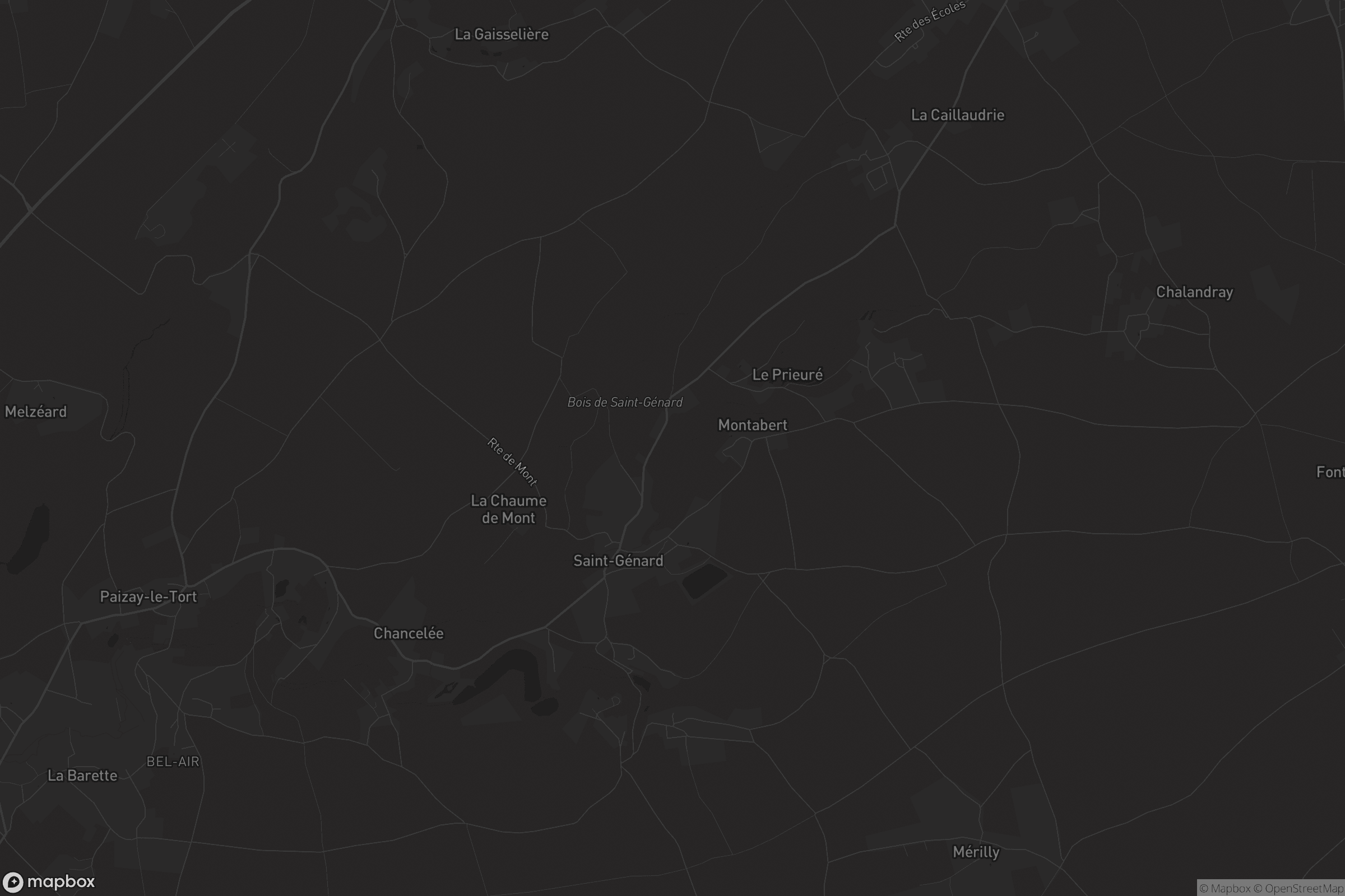 Carte de Saint-Génard