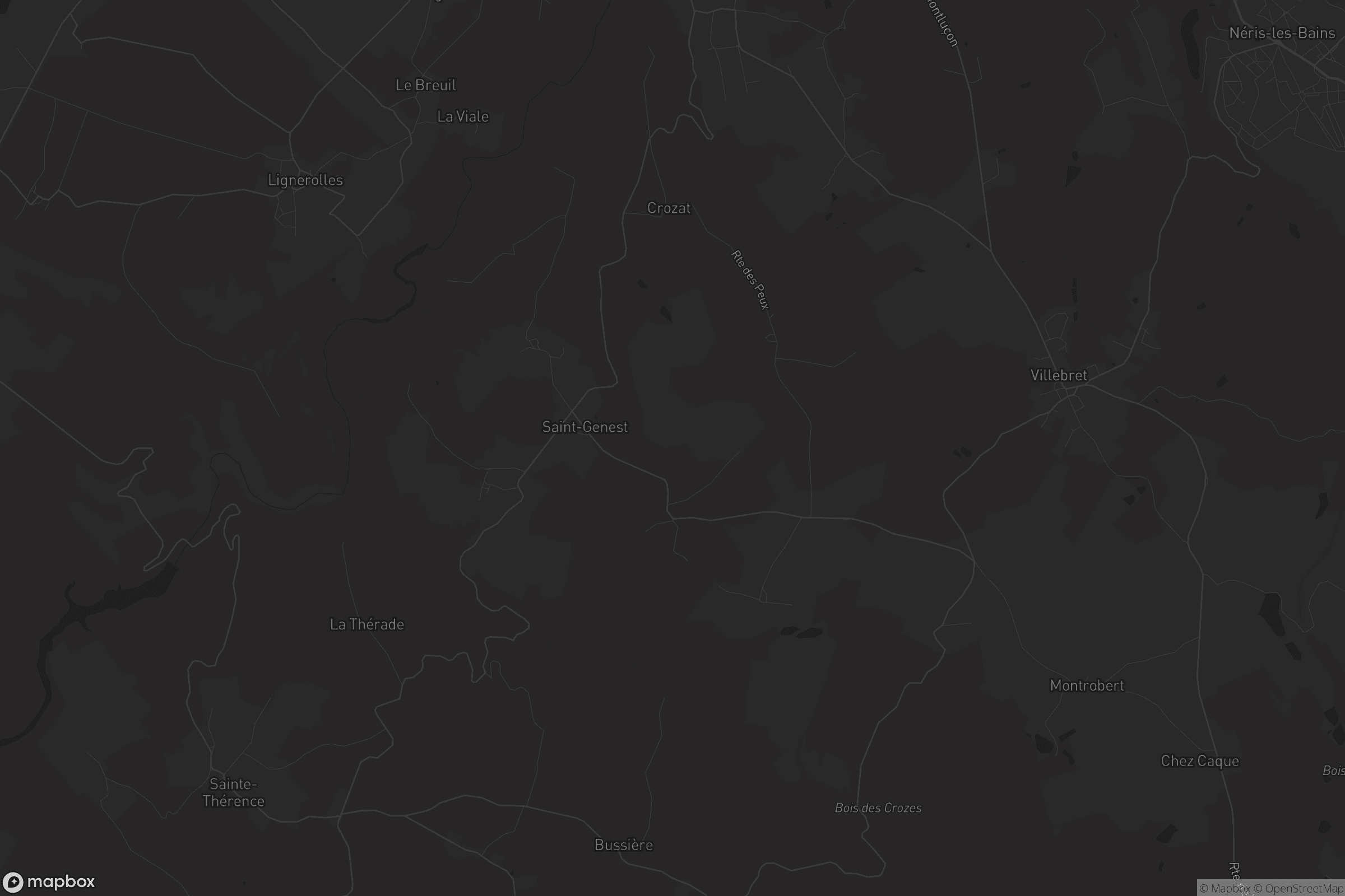 Carte de Saint-Genest