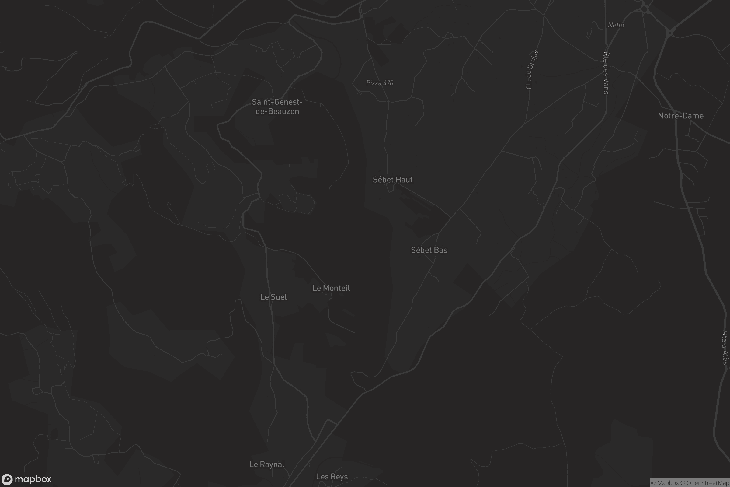 Carte de Saint-Genest-de-Beauzon