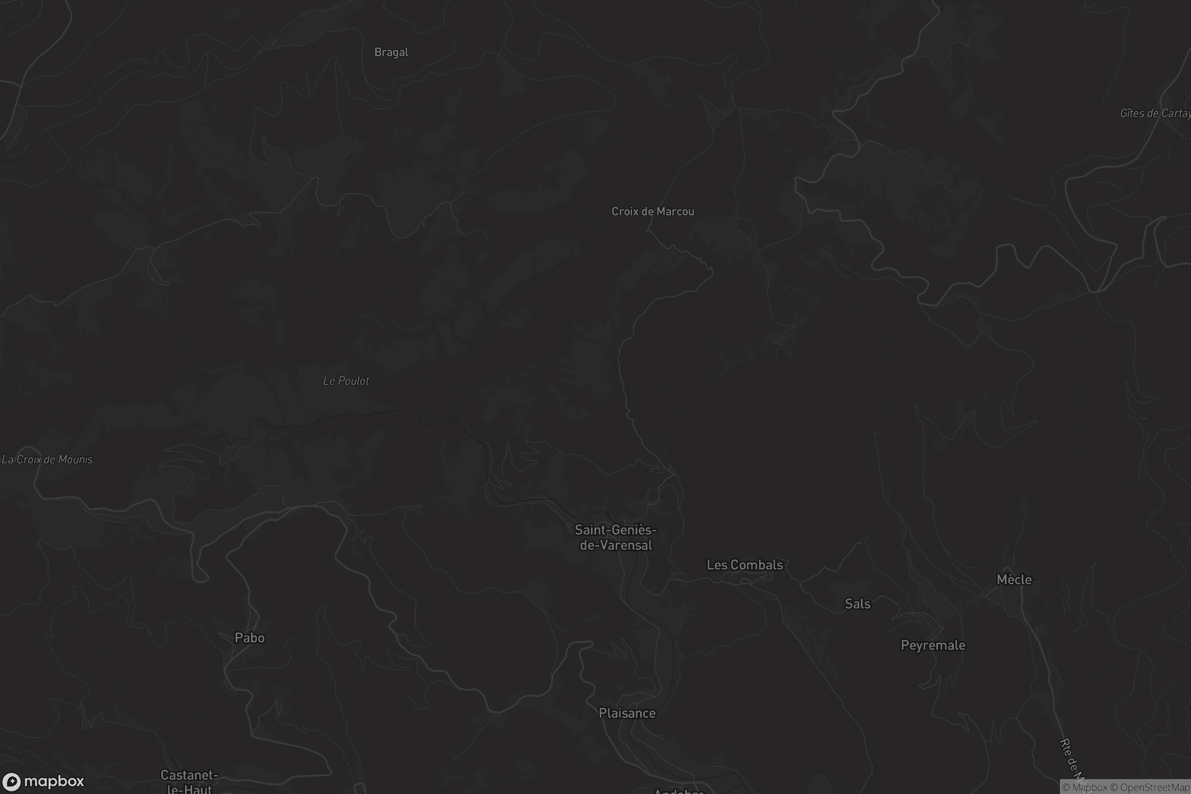 Carte de Saint-Geniès-de-Varensal