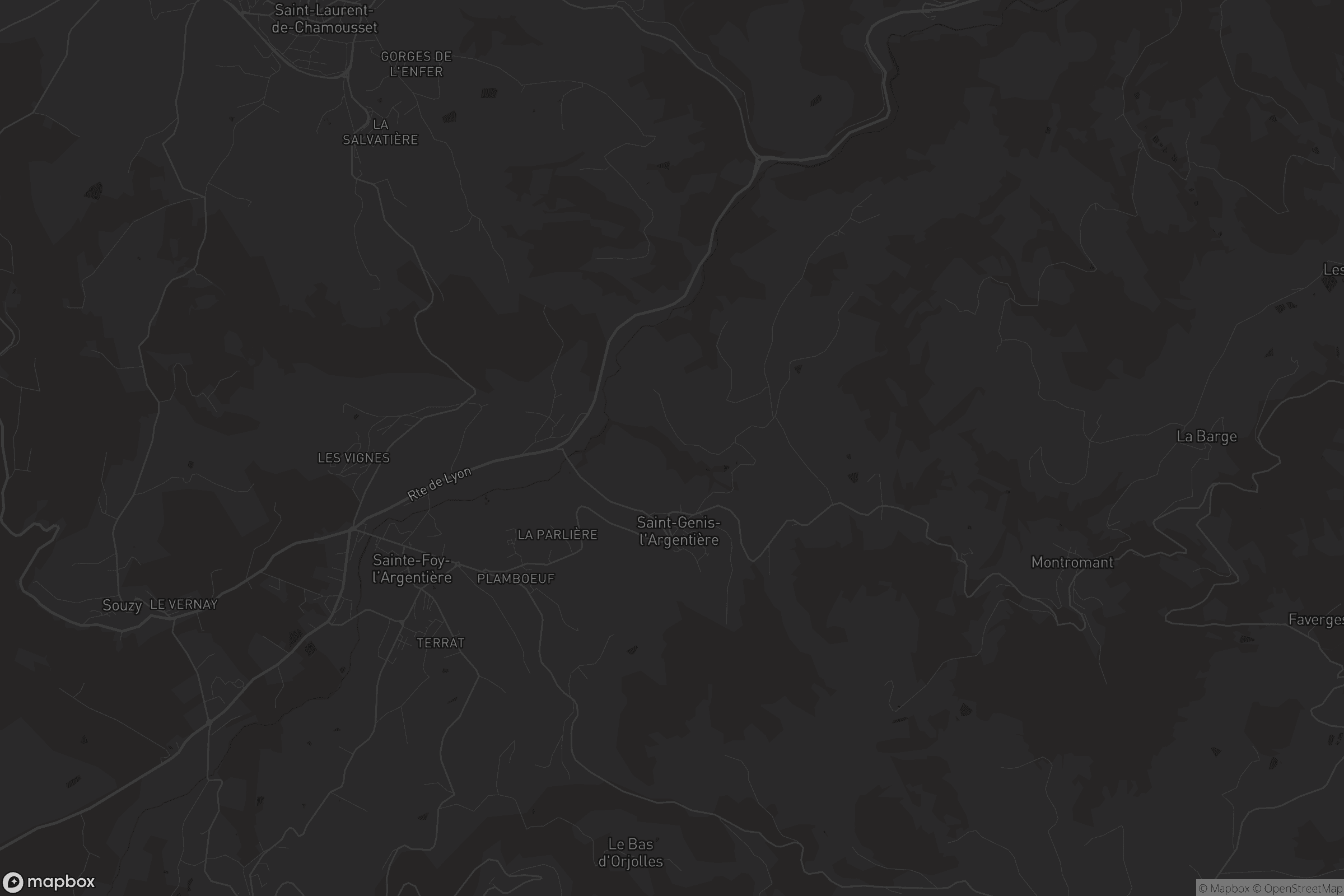 Carte de Saint-Genis-l'Argentière