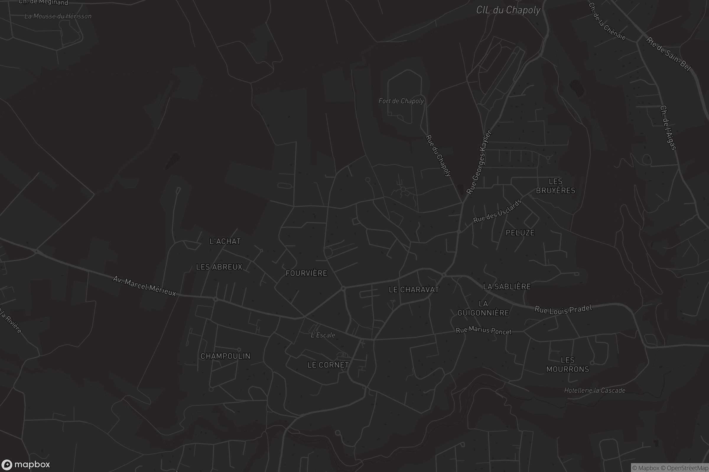 Carte de Saint-Genis-les-Ollières