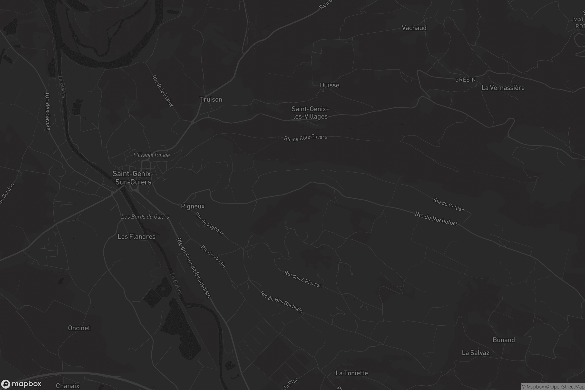 Carte de Saint-Genix-sur-Guiers