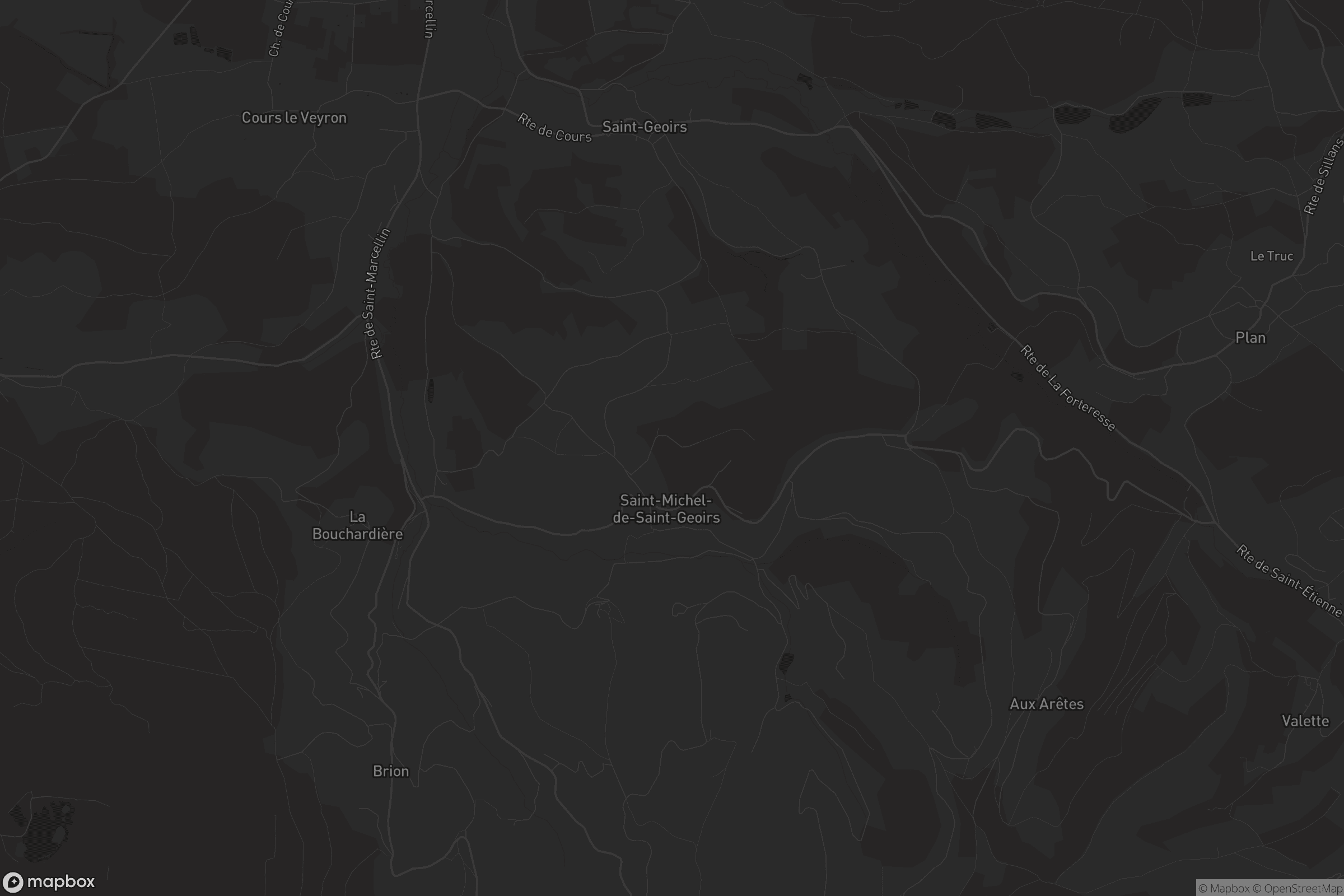 Carte de Saint-Geoirs