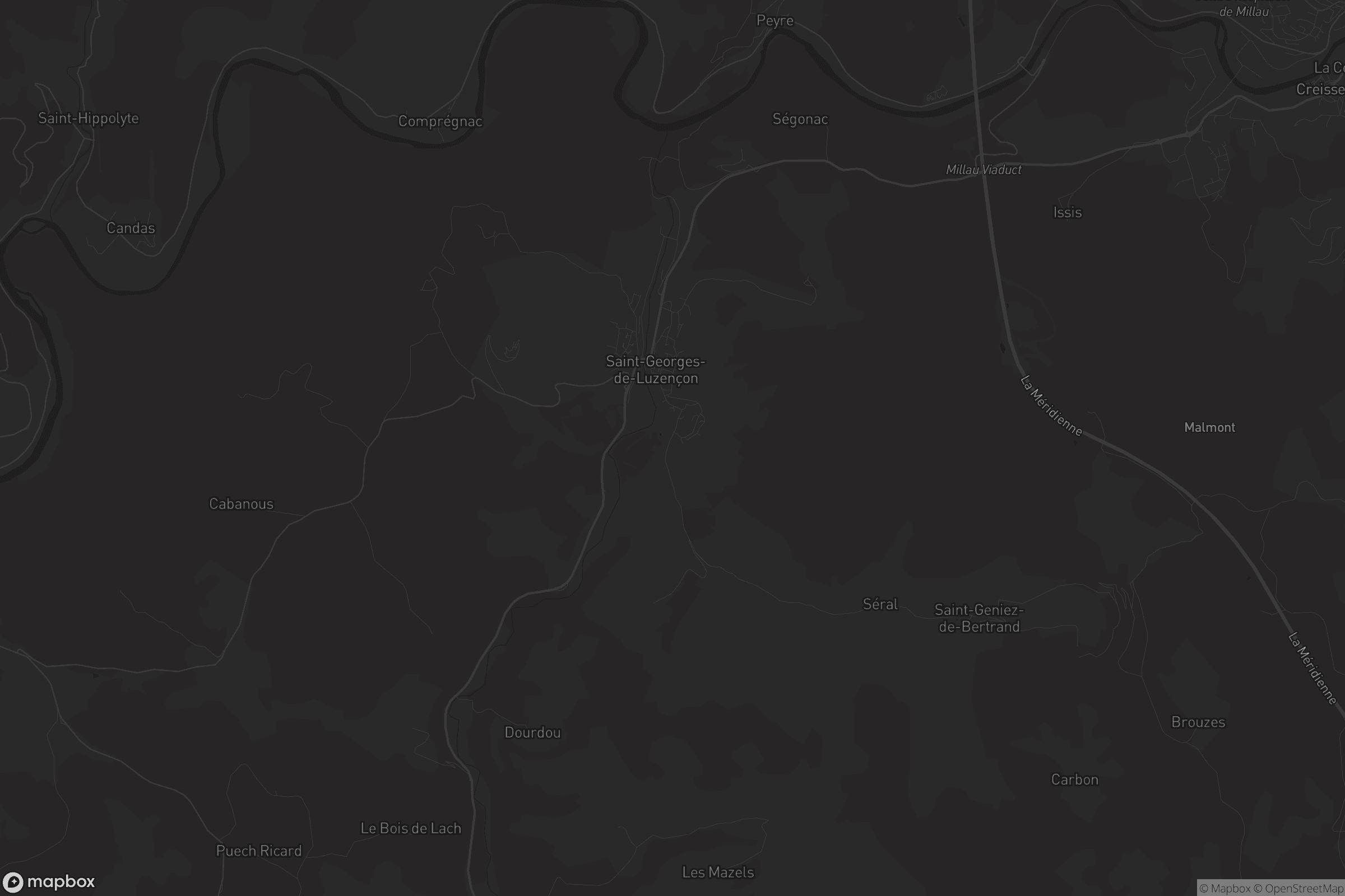 Carte de Saint-Georges-de-Luzençon