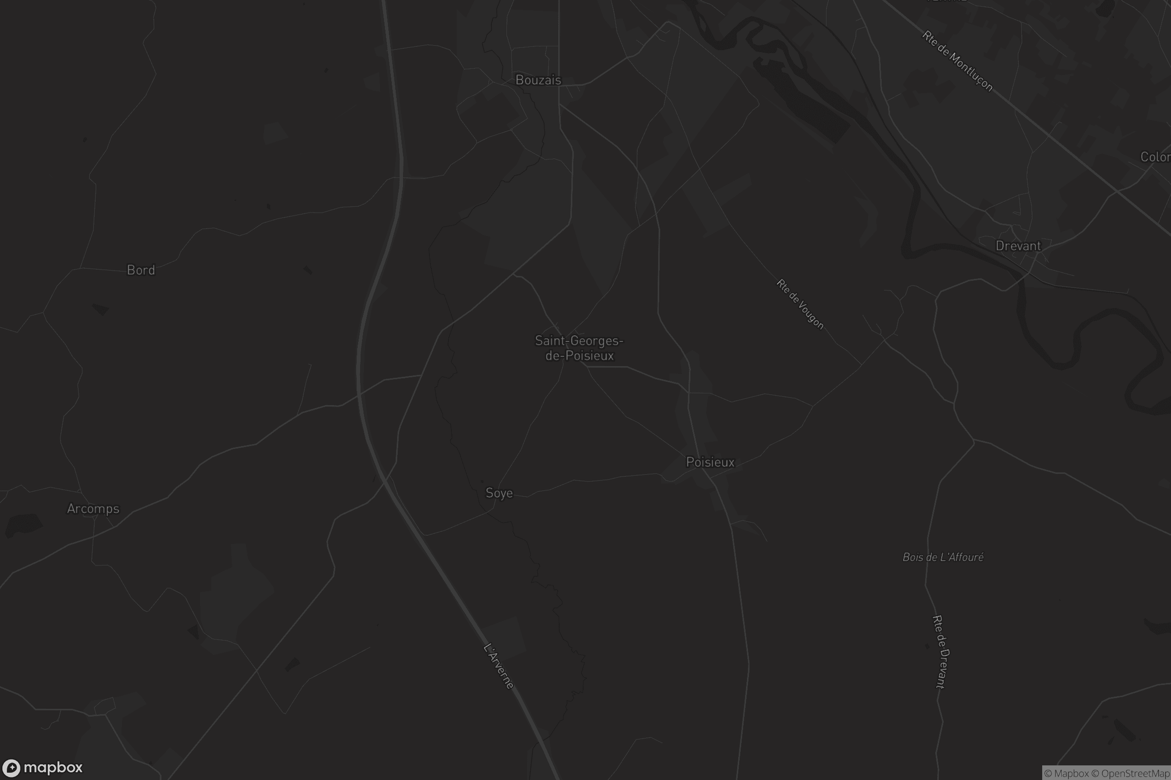 Carte de Saint-Georges-de-Poisieux