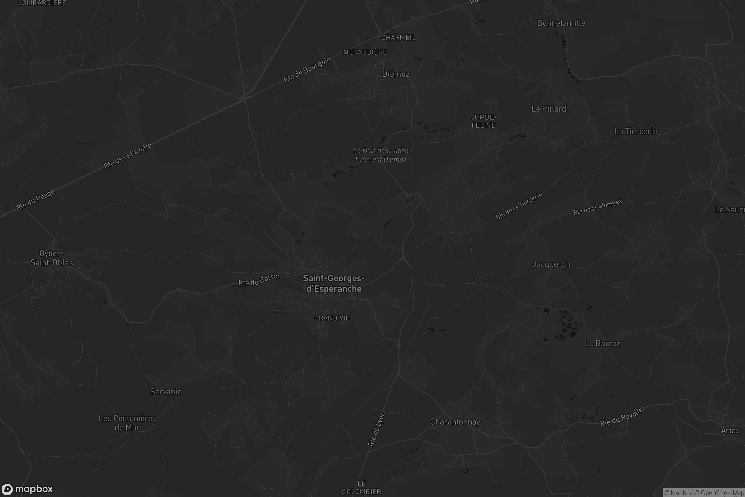 Carte de Saint-Georges-d'Espéranche