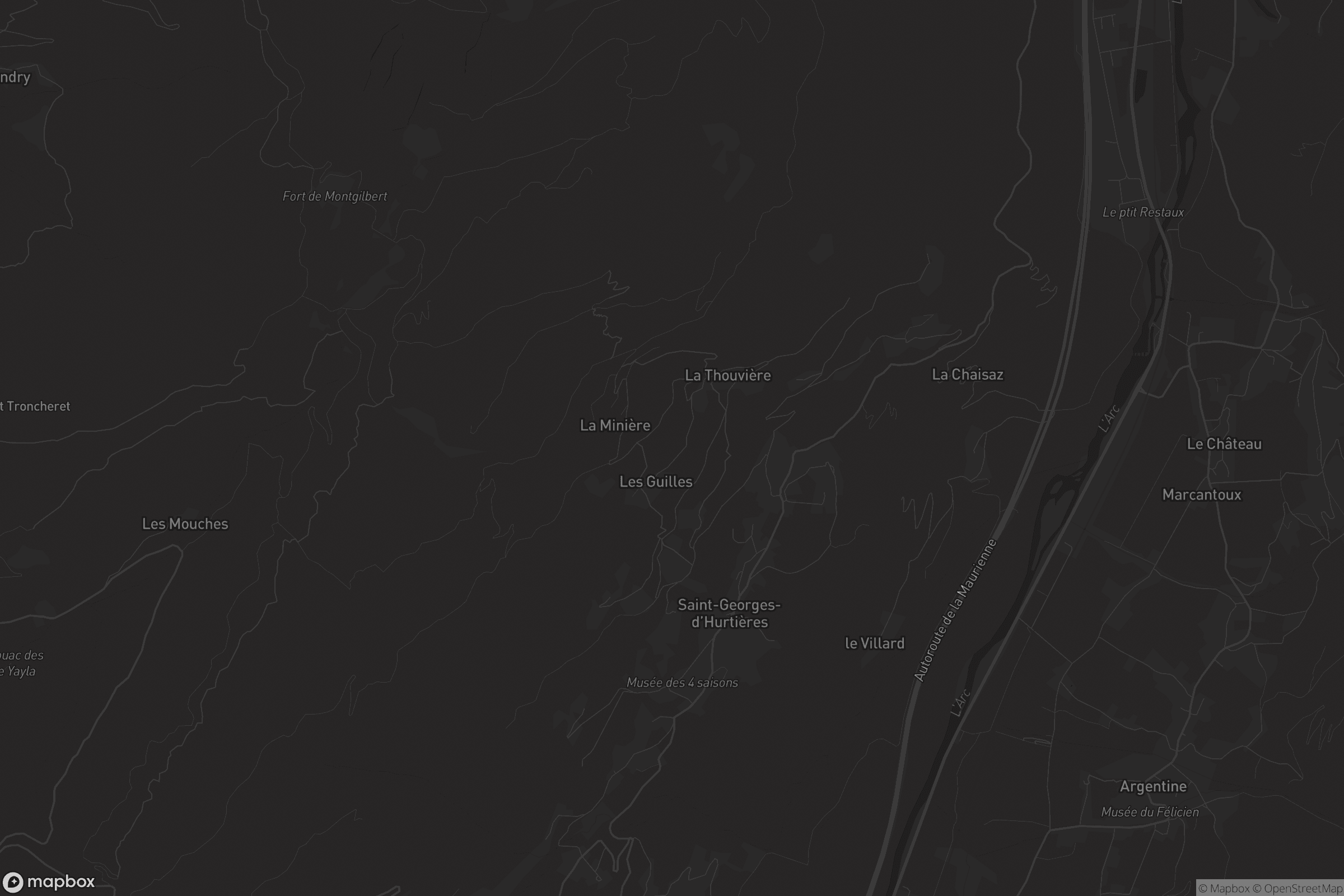 Carte de Saint-Georges-d'Hurtières