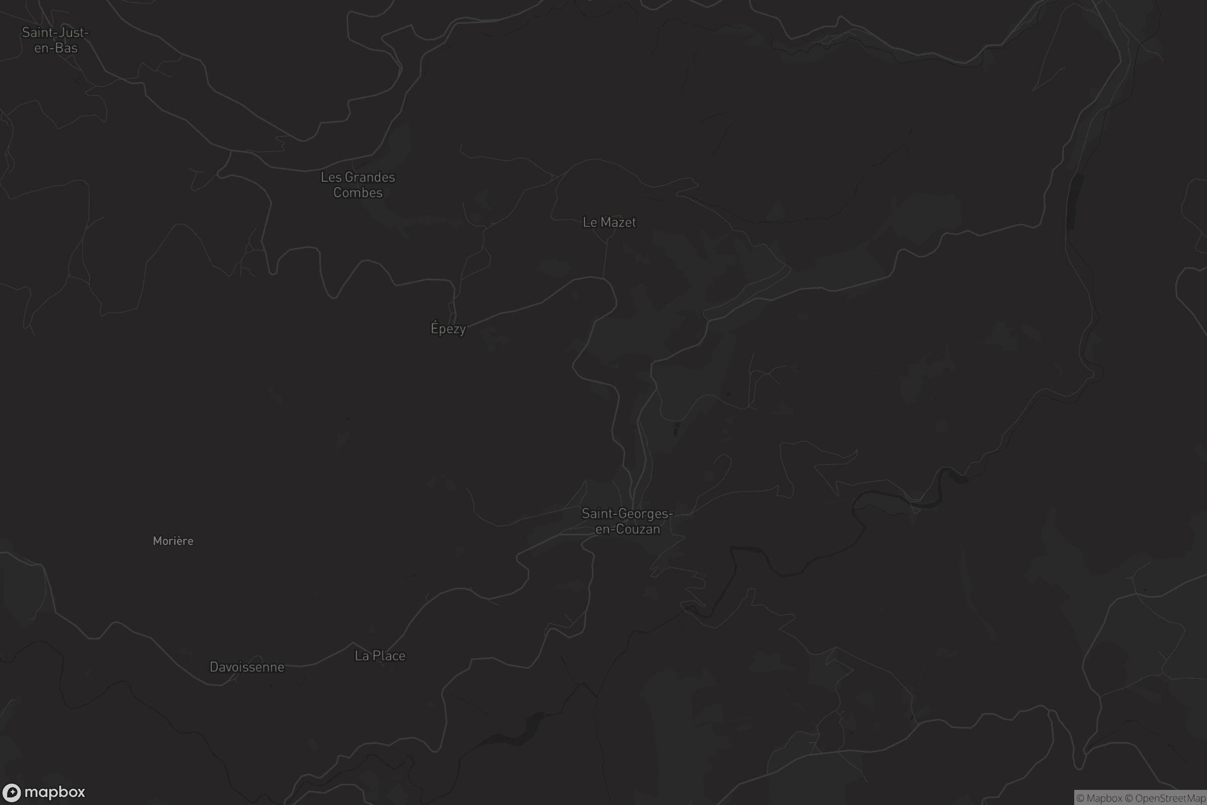 Carte de Saint-Georges-en-Couzan