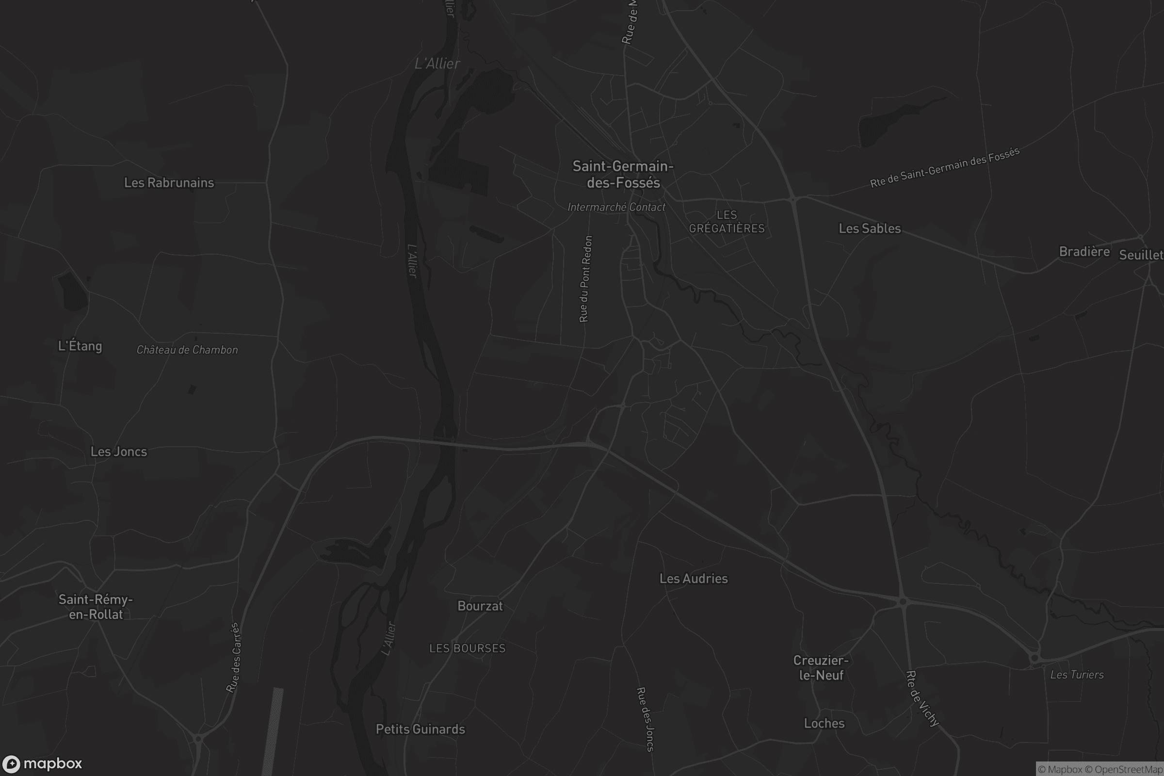 Carte de Saint-Germain-des-Fossés
