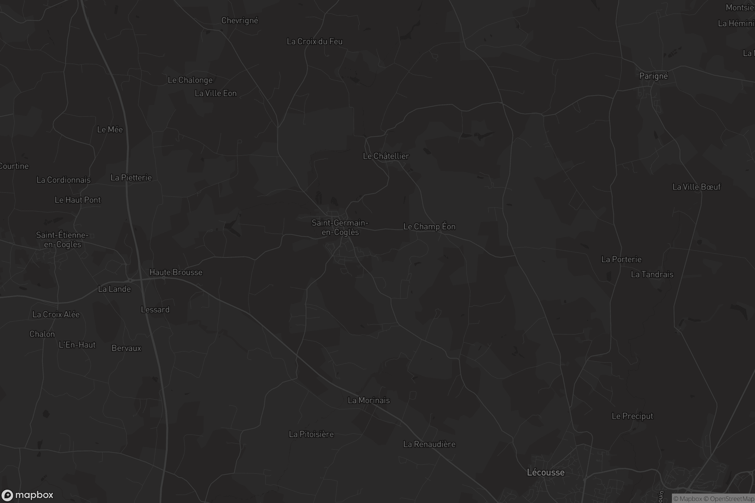 Carte de Saint-Germain-en-Coglès