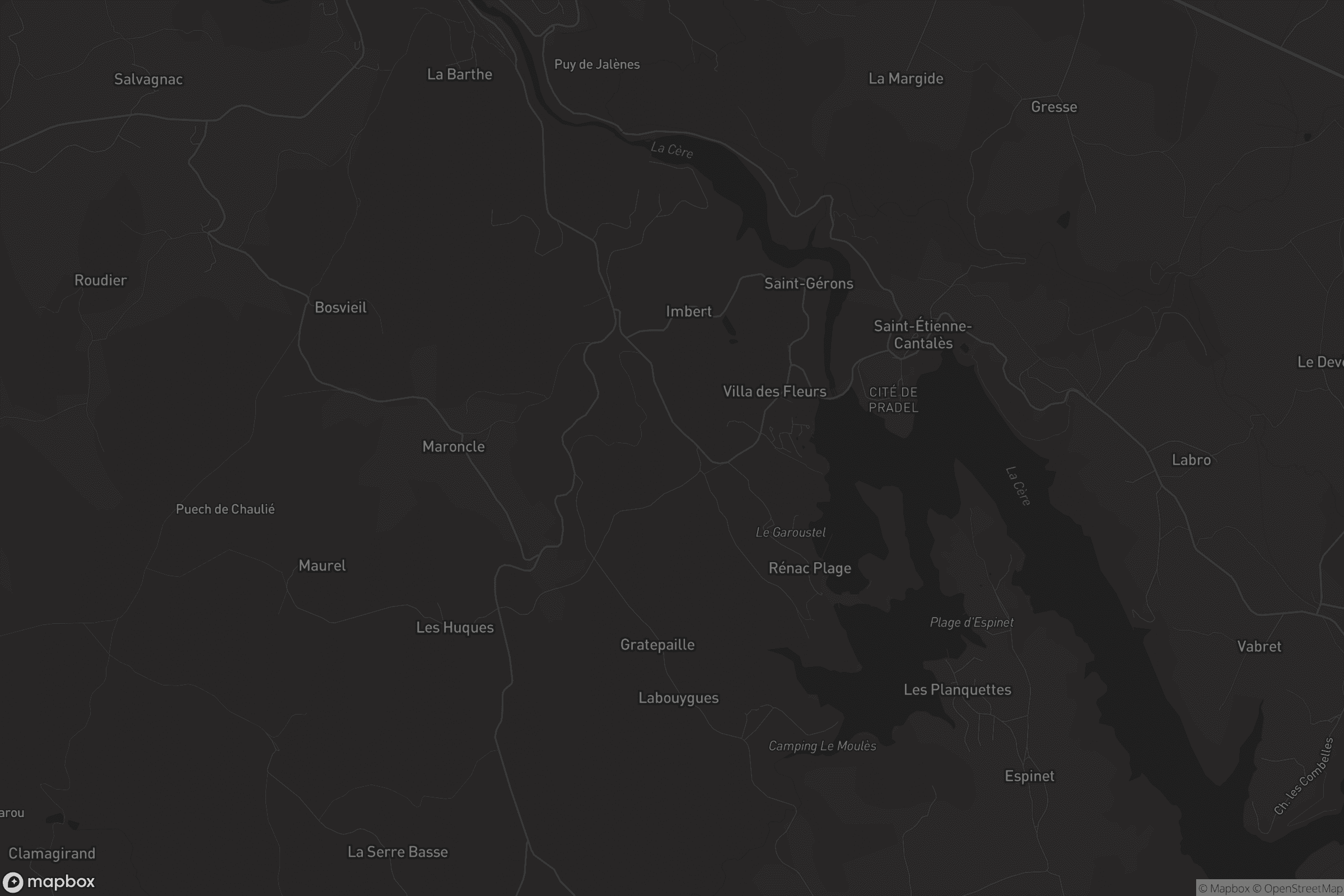 Carte de Saint-Gérons