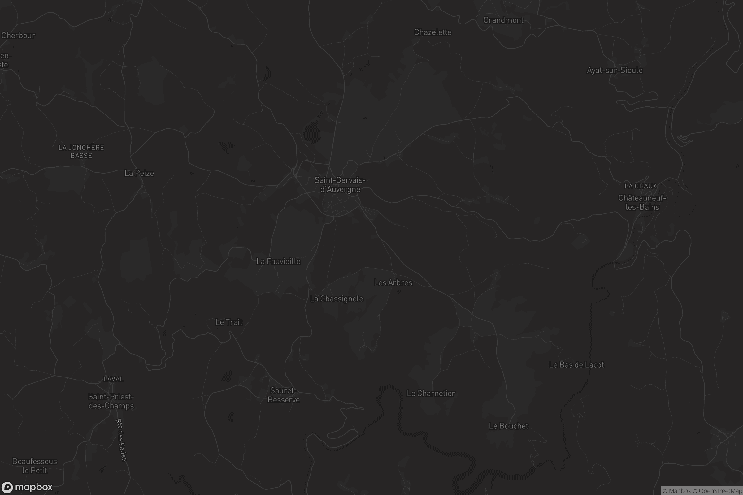 Carte de Saint-Gervais-d'Auvergne