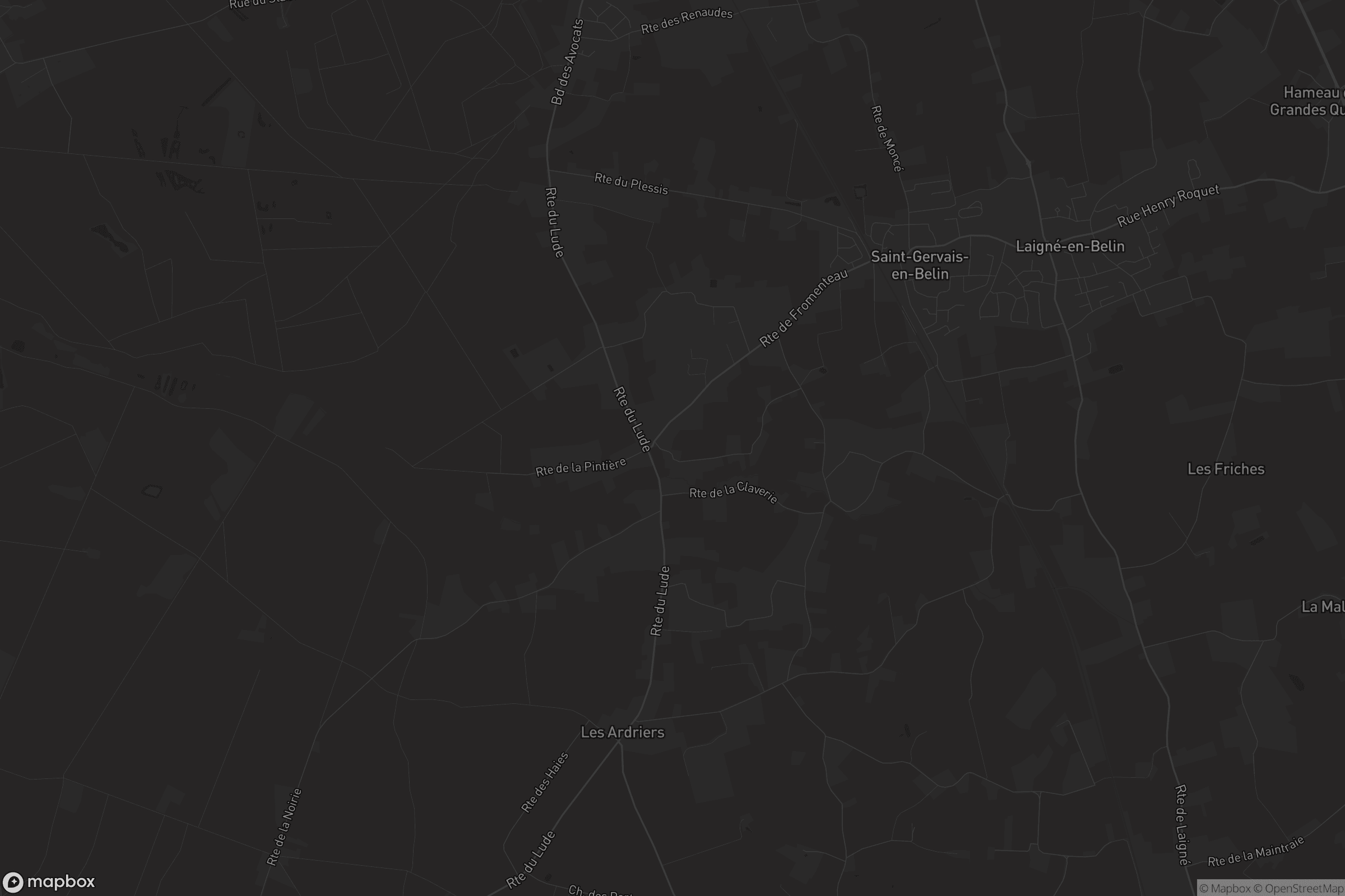 Carte de Saint-Gervais-en-Belin