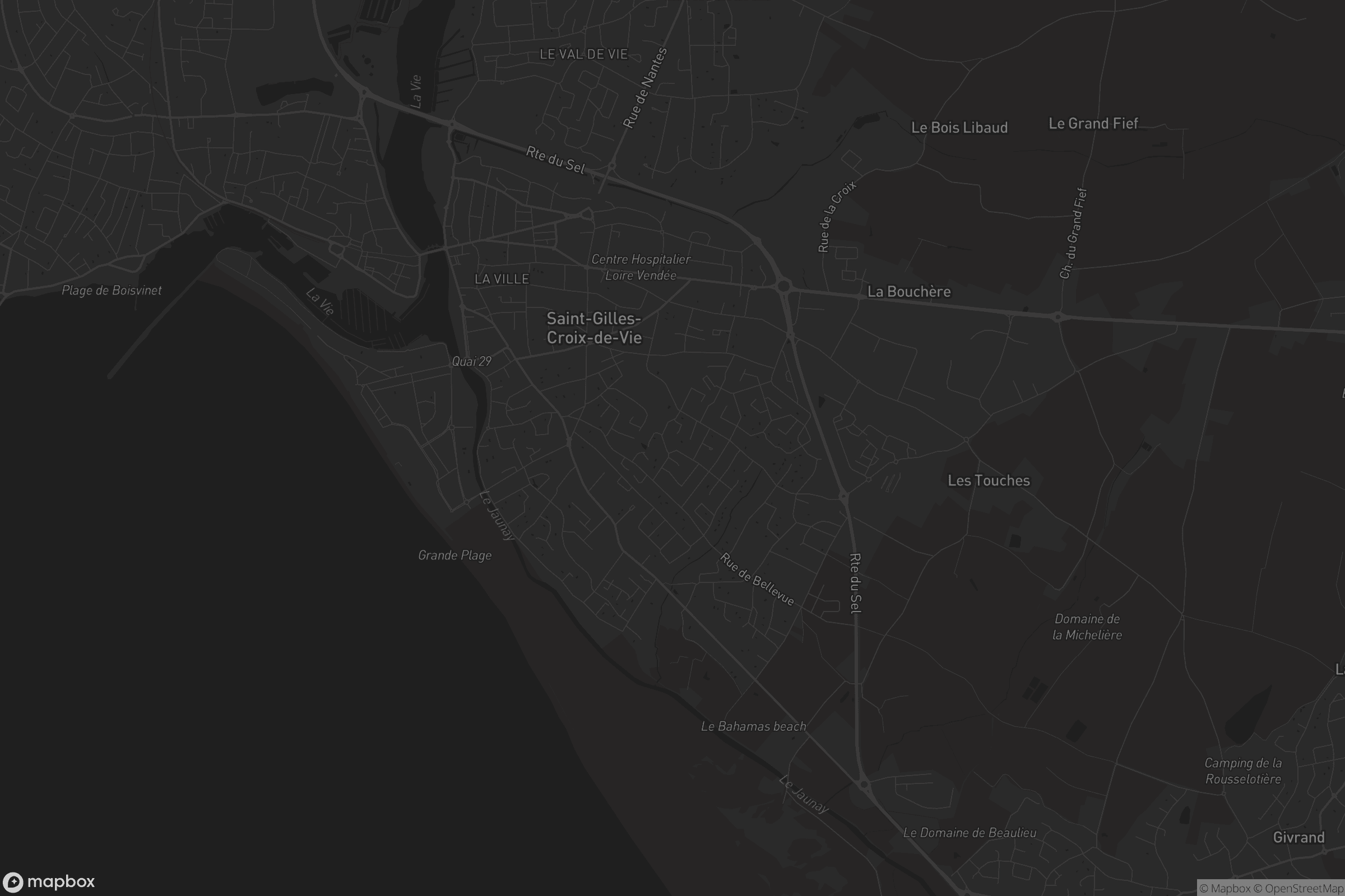 Carte de Saint-Gilles-Croix-de-Vie