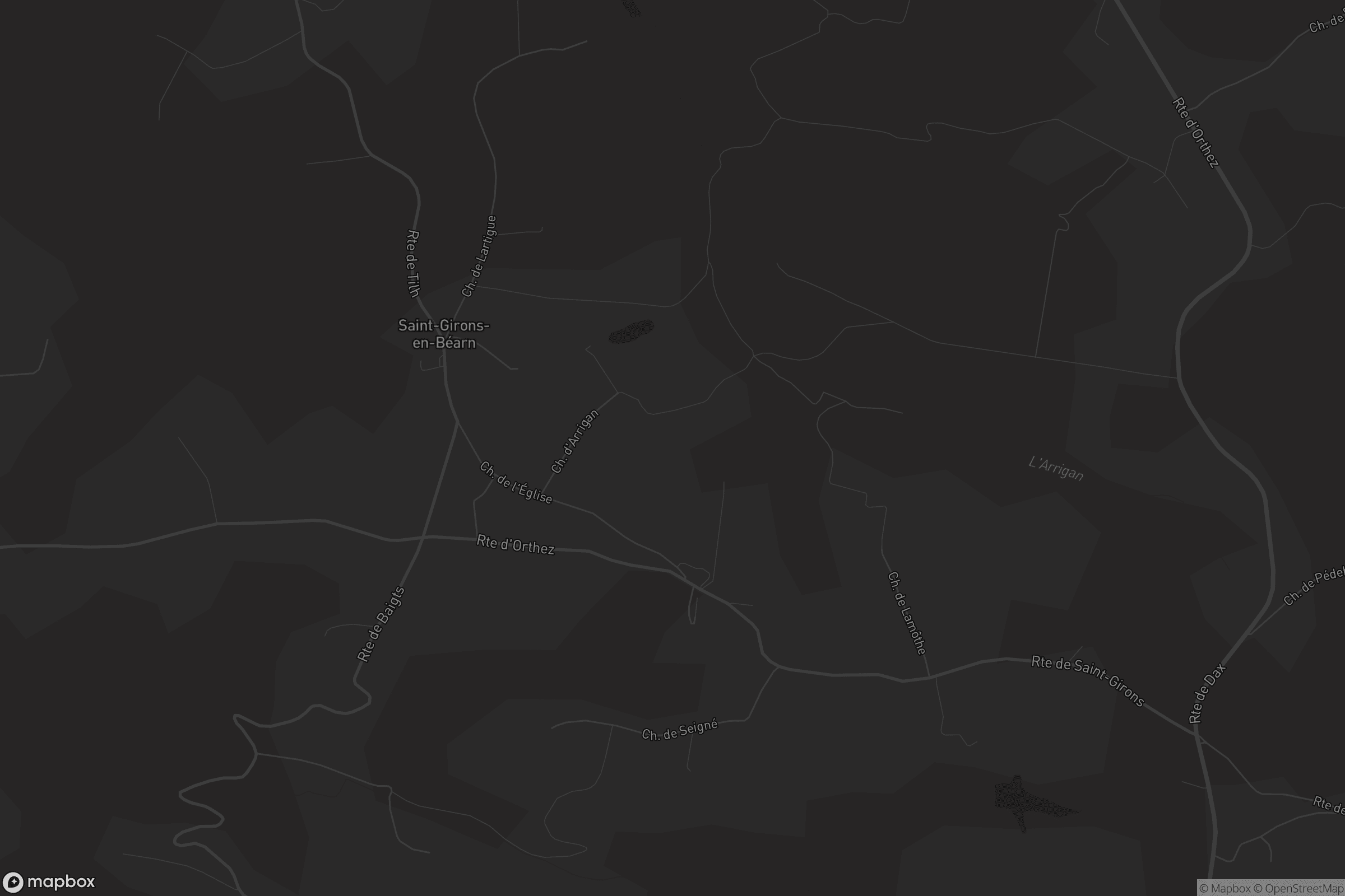 Carte de Saint-Girons-en-Béarn