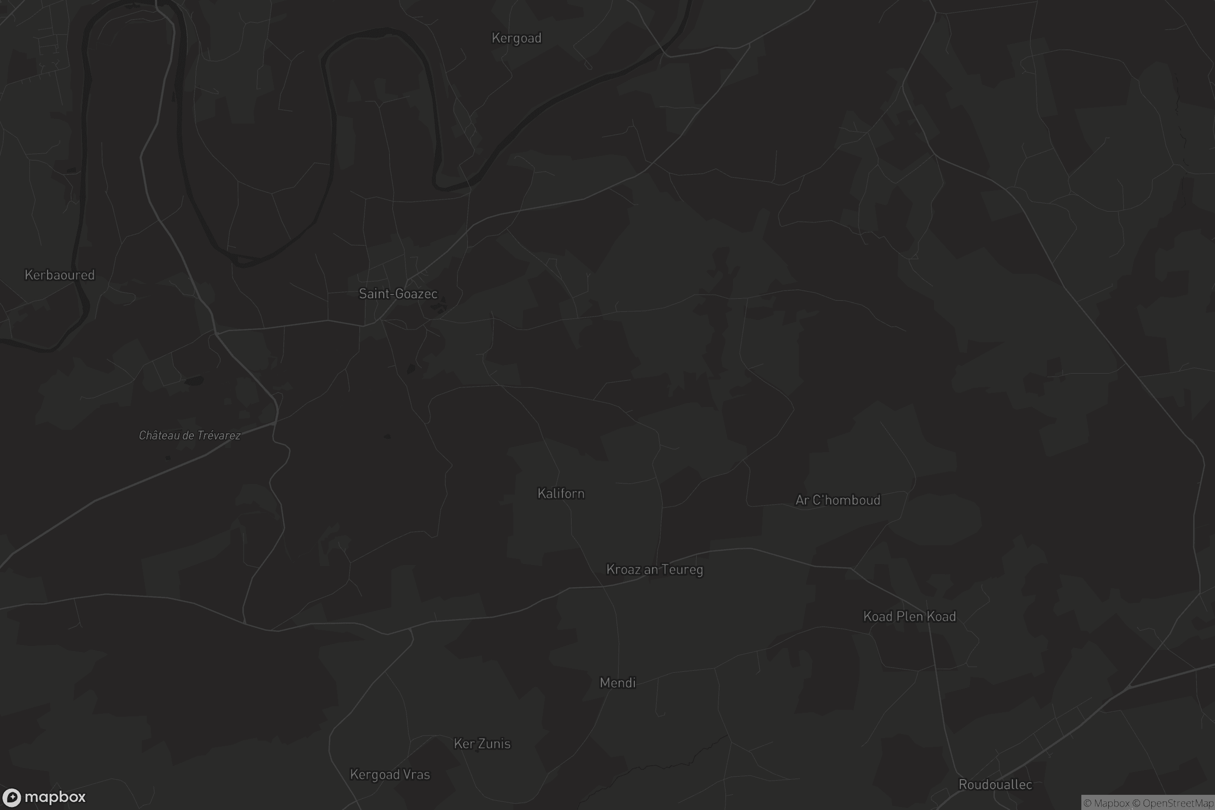 Carte de Saint-Goazec