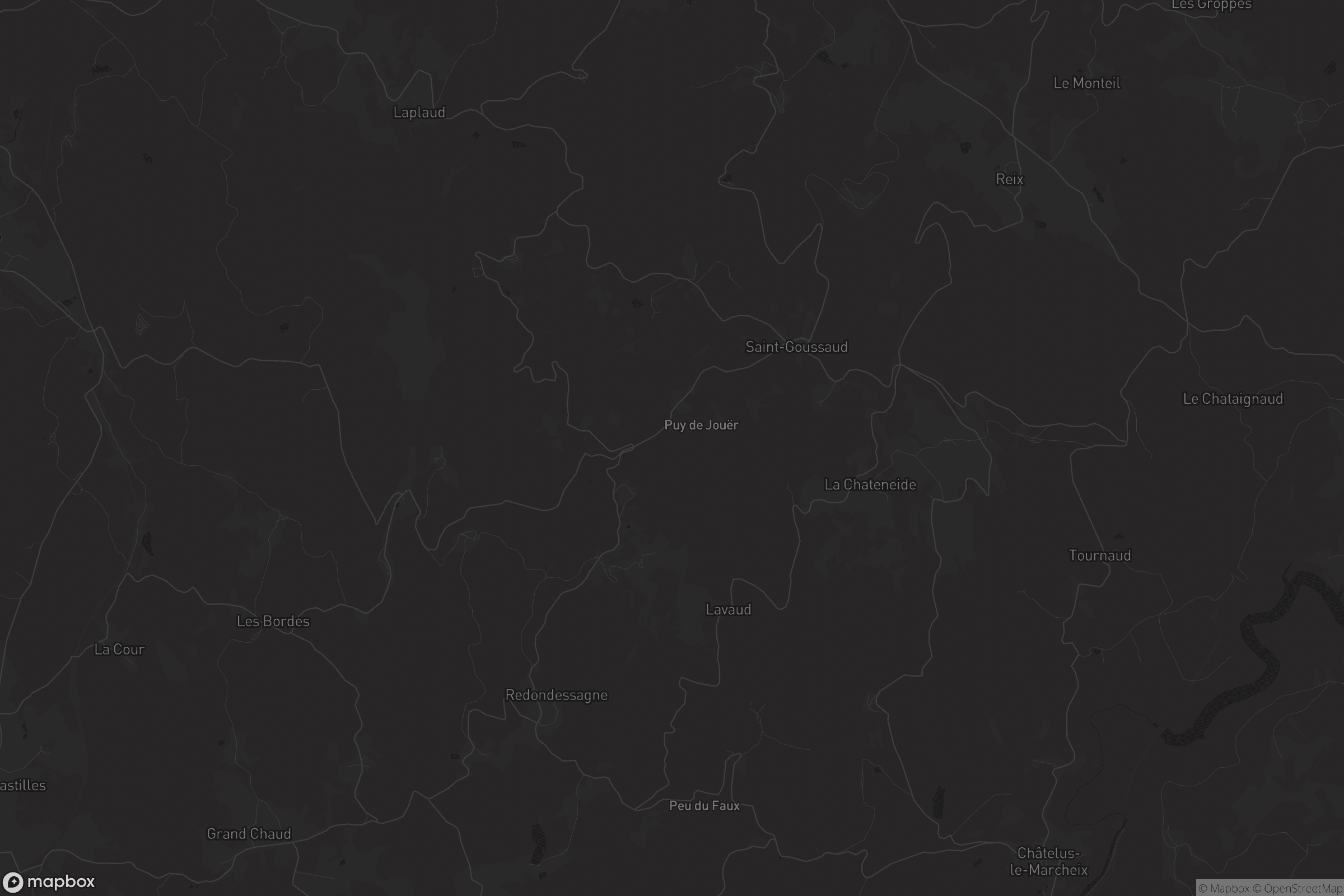 Carte de Saint-Goussaud